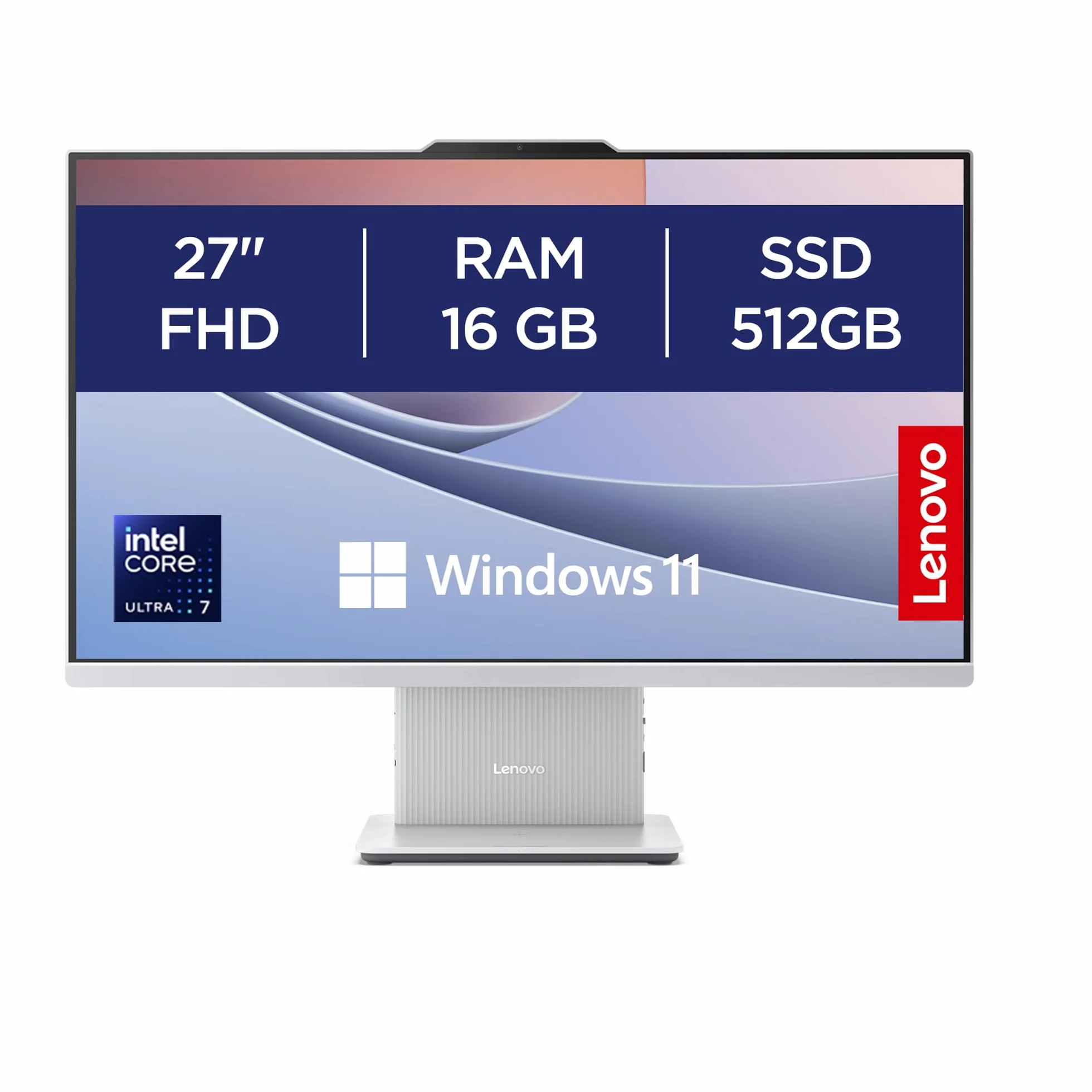 Lenovo IdeaCentre All-In-One 27" FHD Intel Core Ultra 7 256V 512GB SSD 16GB RAM WiFi 6 Windows 11