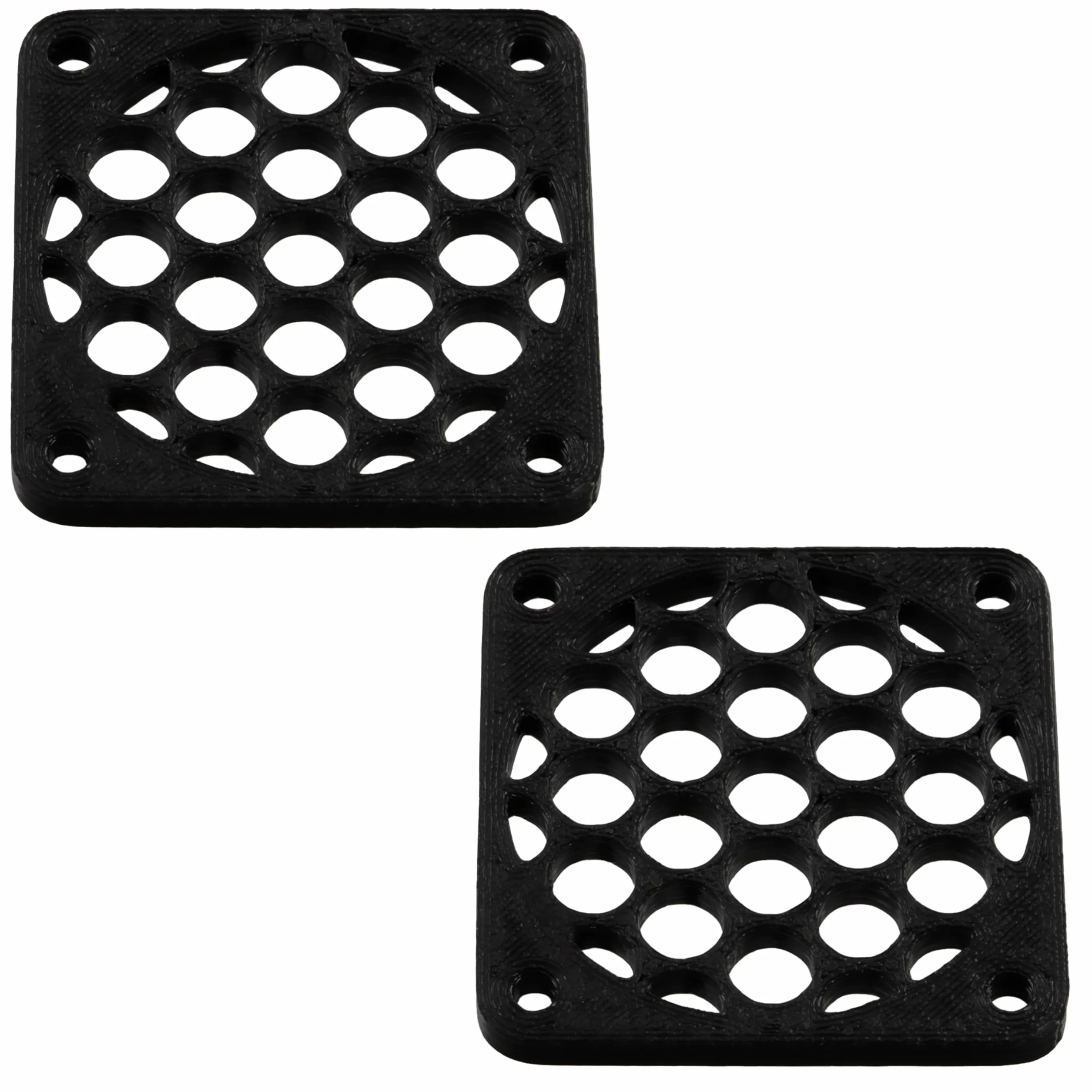 Aerzetix Set di 4 Griglie per Ventola 40x40 mm in plastica per Computer PC stampanti dispositivi audiovisivi proiettori multimediali/Colore Nero