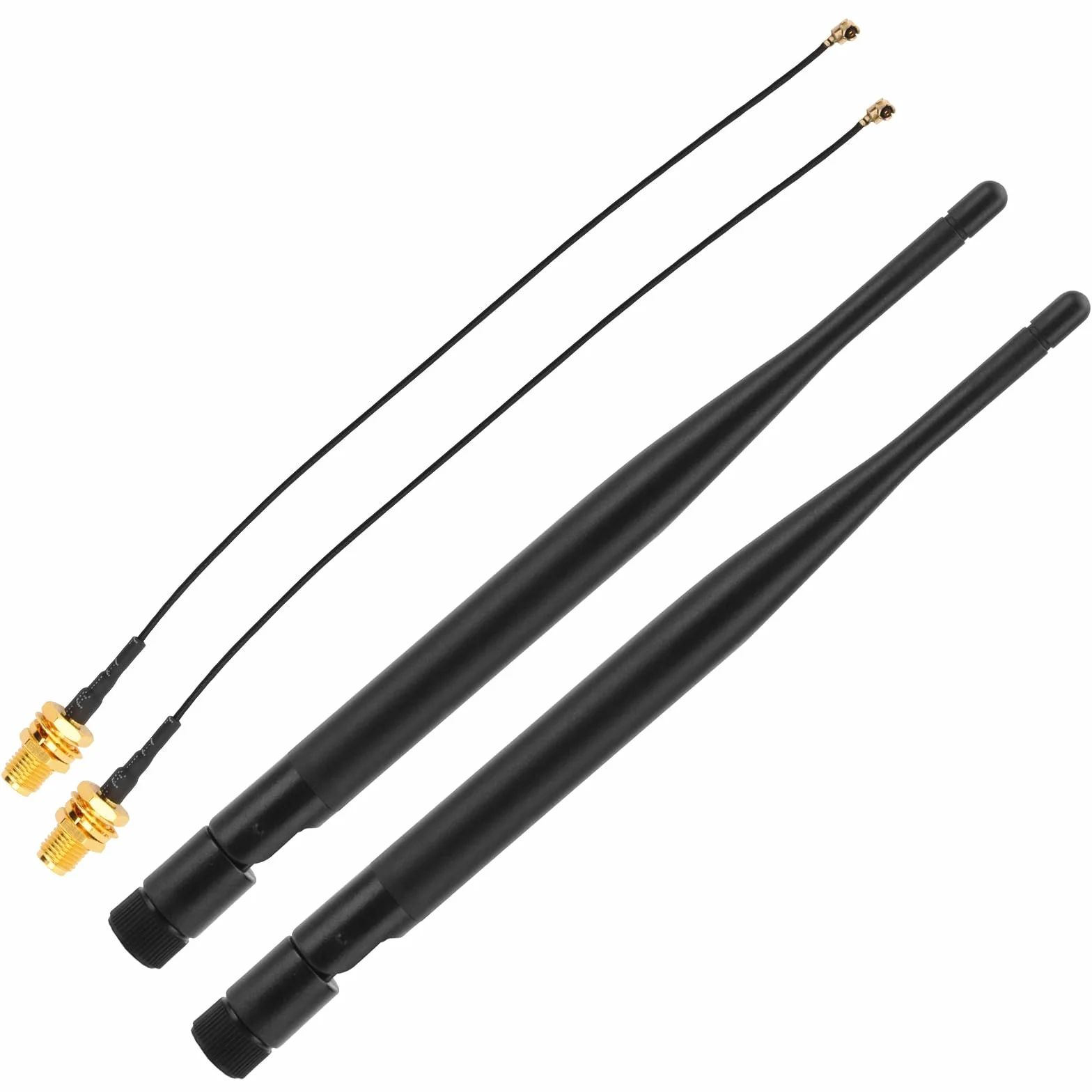 LORA Set di 2 connettori maschio per antenna 868 MHz 5 dBi Guadagno Omni SMA + cavo adattatore antenna RF