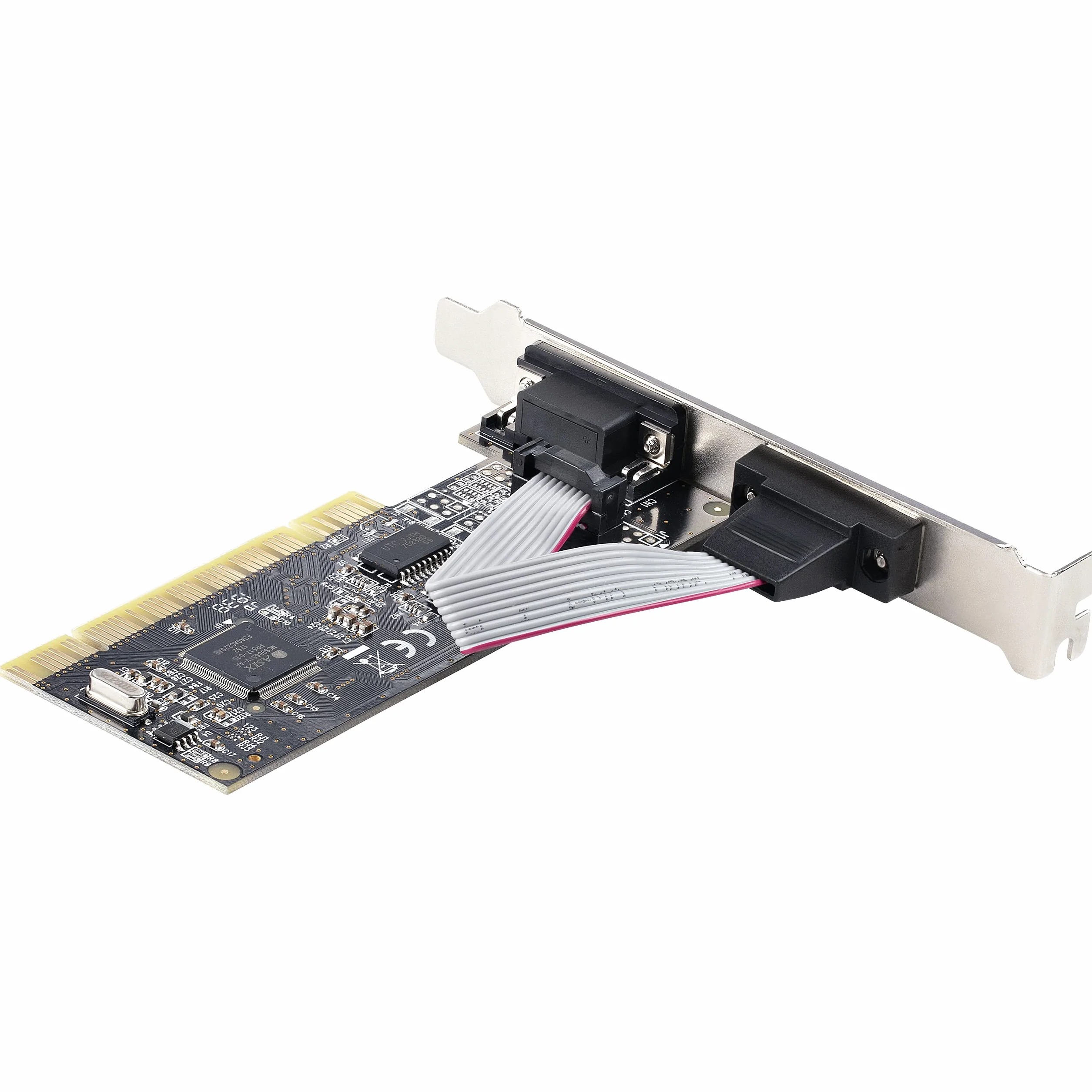 StarTech.com Scheda seriale PCI RS232 a 2 porte - Scheda di espansione/controller seriale PCI a doppia porta seriale DB9 - Staffe standard (installate) e a basso profilo - Windows/Linux (PCI2S5502)