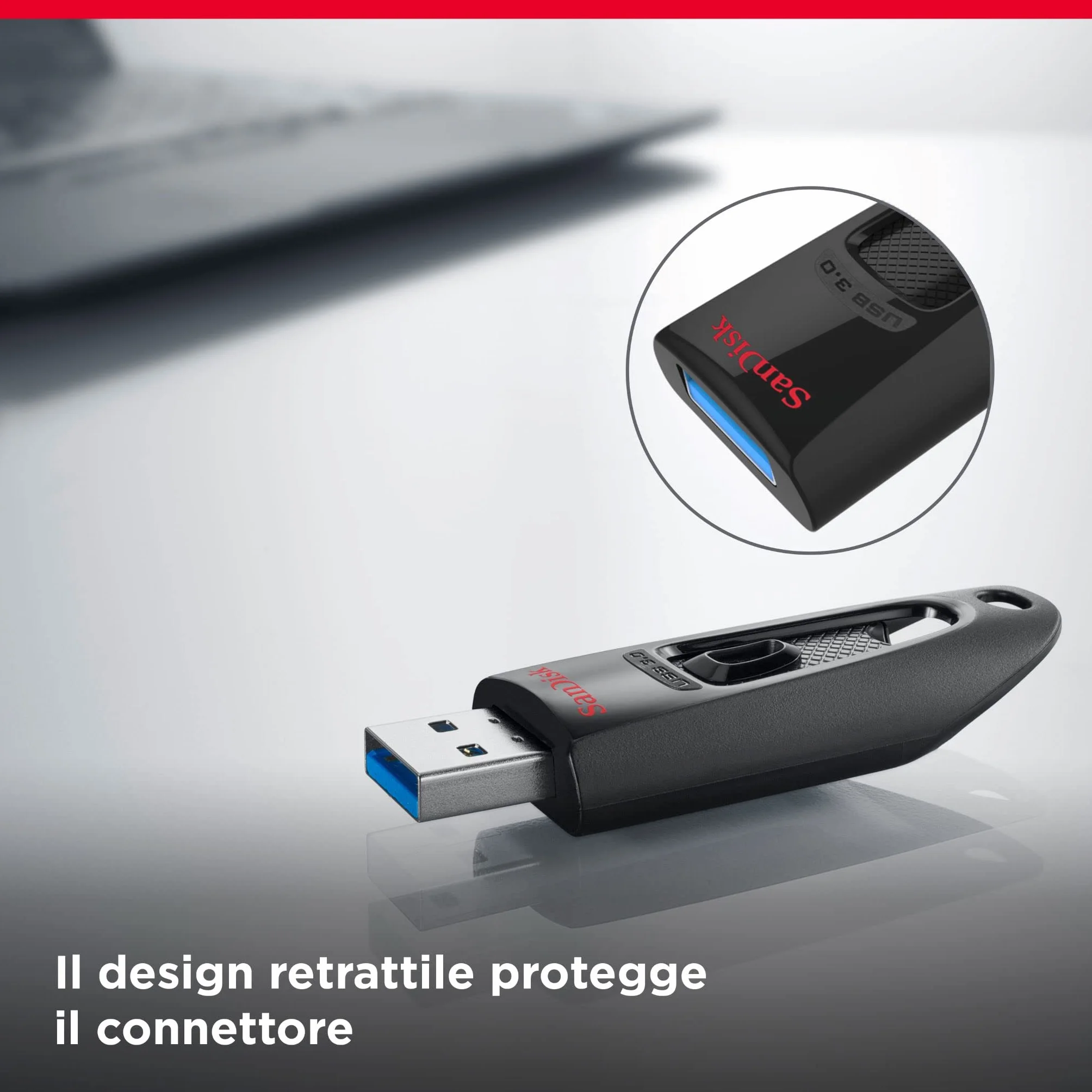 SanDisk 64GB Ultra USB 3.0 Flash Drive 130 MB/s Read Black