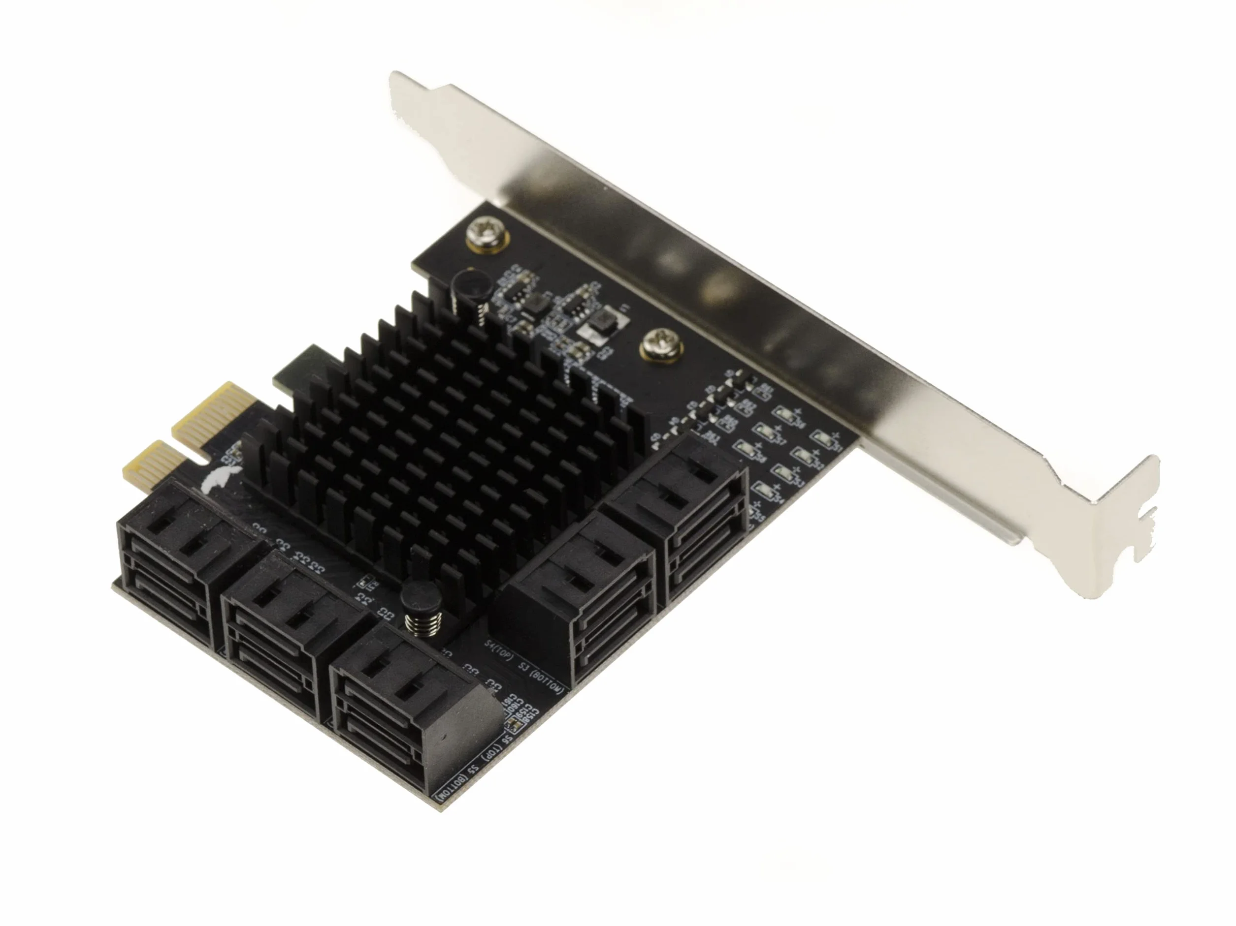 KALEA-INFORMATIQUE Scheda controller PCI Express PCIe 3.0 x1 a 10 porte per dischi rigidi SATA. Avviabile, con chipset JMB575.