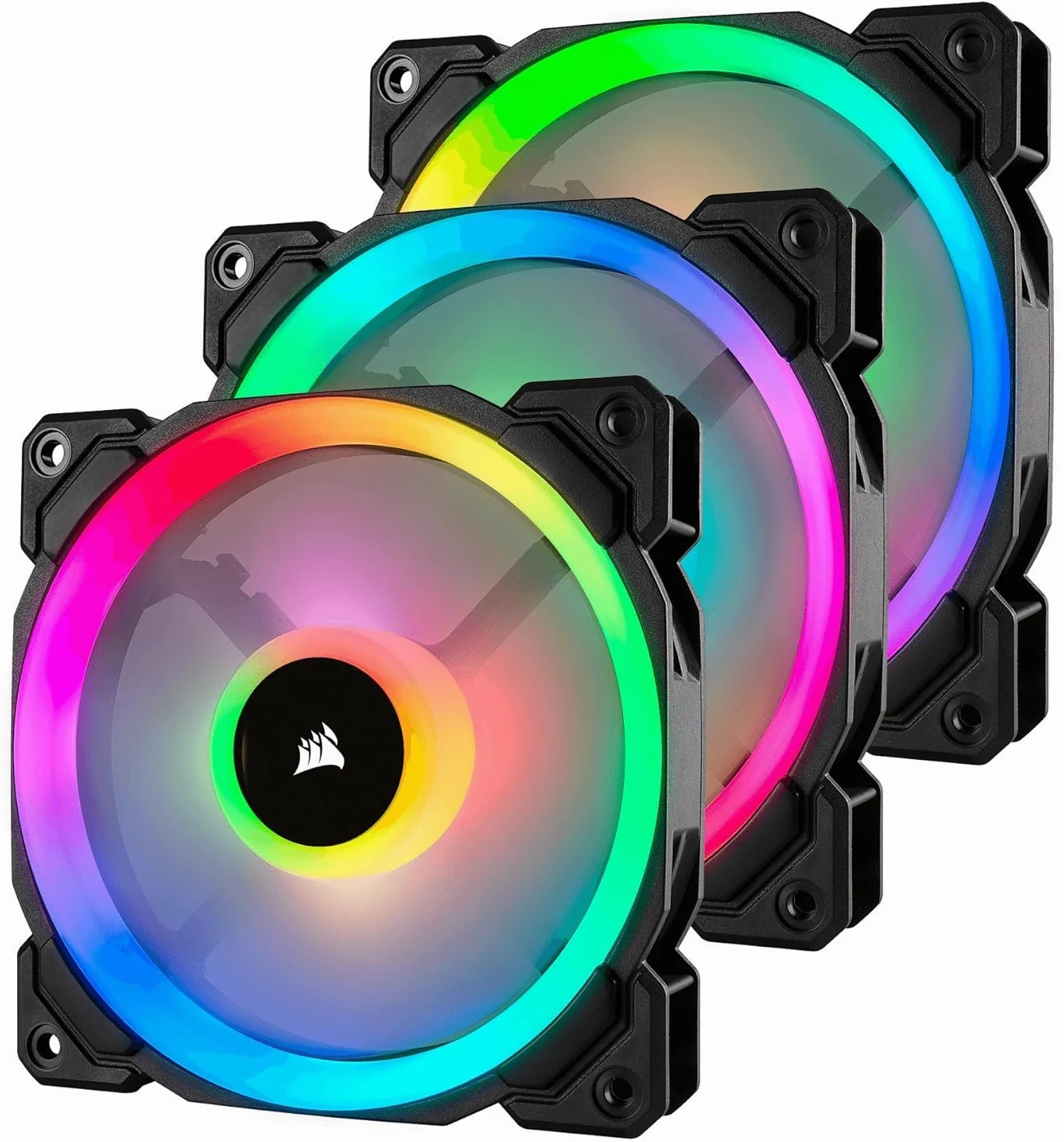 Corsair CO-9050072-WW Ventola per Case, Nero, 3 x 120 mm