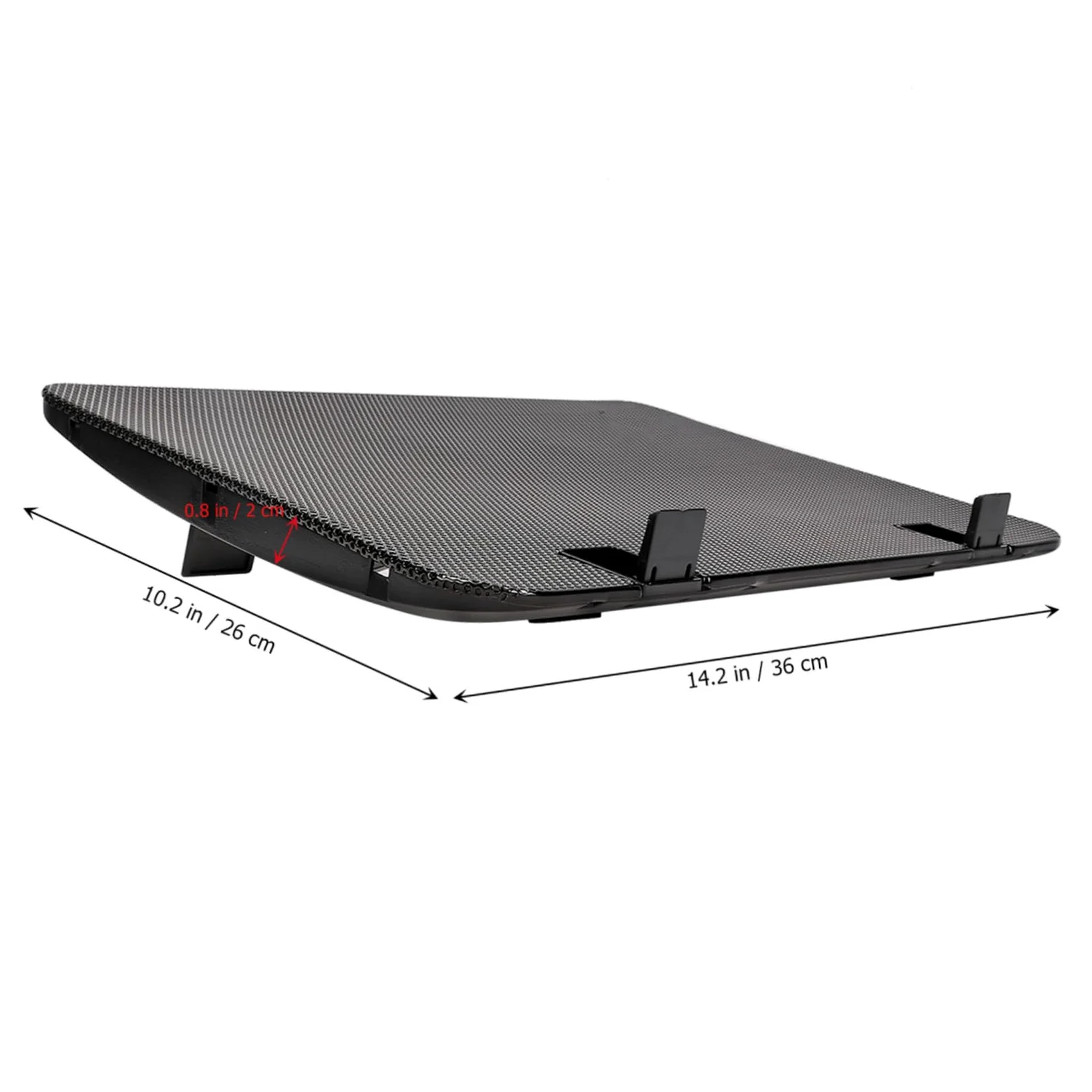 Supporto per Laptop 15, 6 Pollici in Abs Ferro, Notebook Cooling Support | Angolo Regolabile, Nero, per Dormitorio e Scrivania, Base Salvaspazio