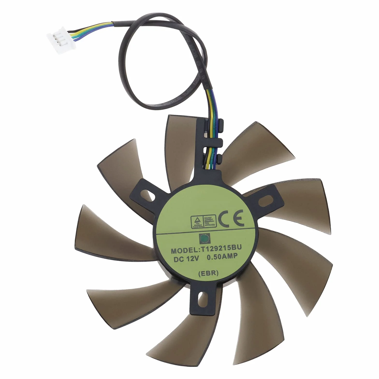 The Lord of the Tools Ventola di Raffreddamento della Scheda Video A 4 Pin con Due Cuscinetti A Sfera 0,5AMP 12V Compatibile con Zotac GTX 1060 3GB/1060 Mini Computer della Scheda Grafica