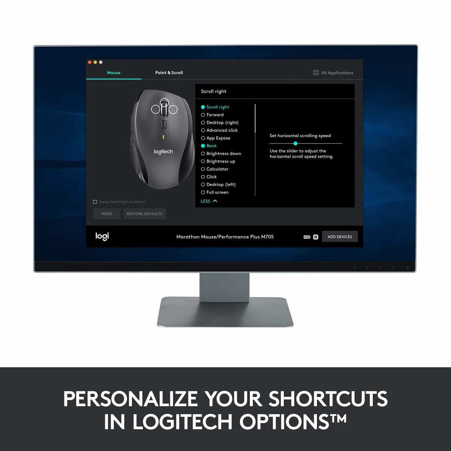 Logitech M705 Wireless Mouse Nero Ricondizionato per Windows Mac Laptop Computer