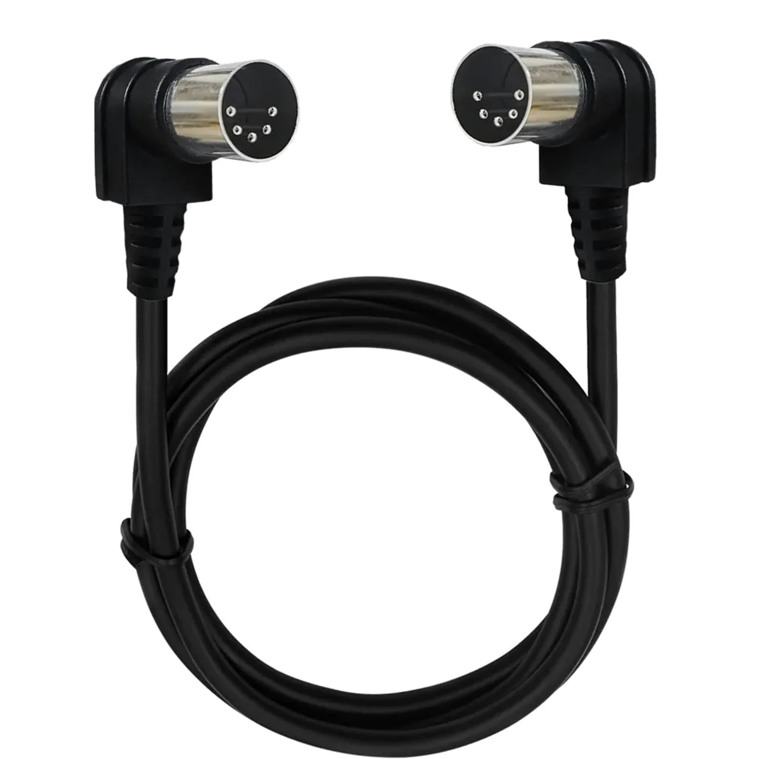 0.5m 1m 1.5m 3M 5m 90 gradi MIDI DIN 5PIN maschio a maschio Spina 5 pin DIN prolunga audio maschio cavo cavo din-5pin M/M cavo(Double Right 5pin,3m)