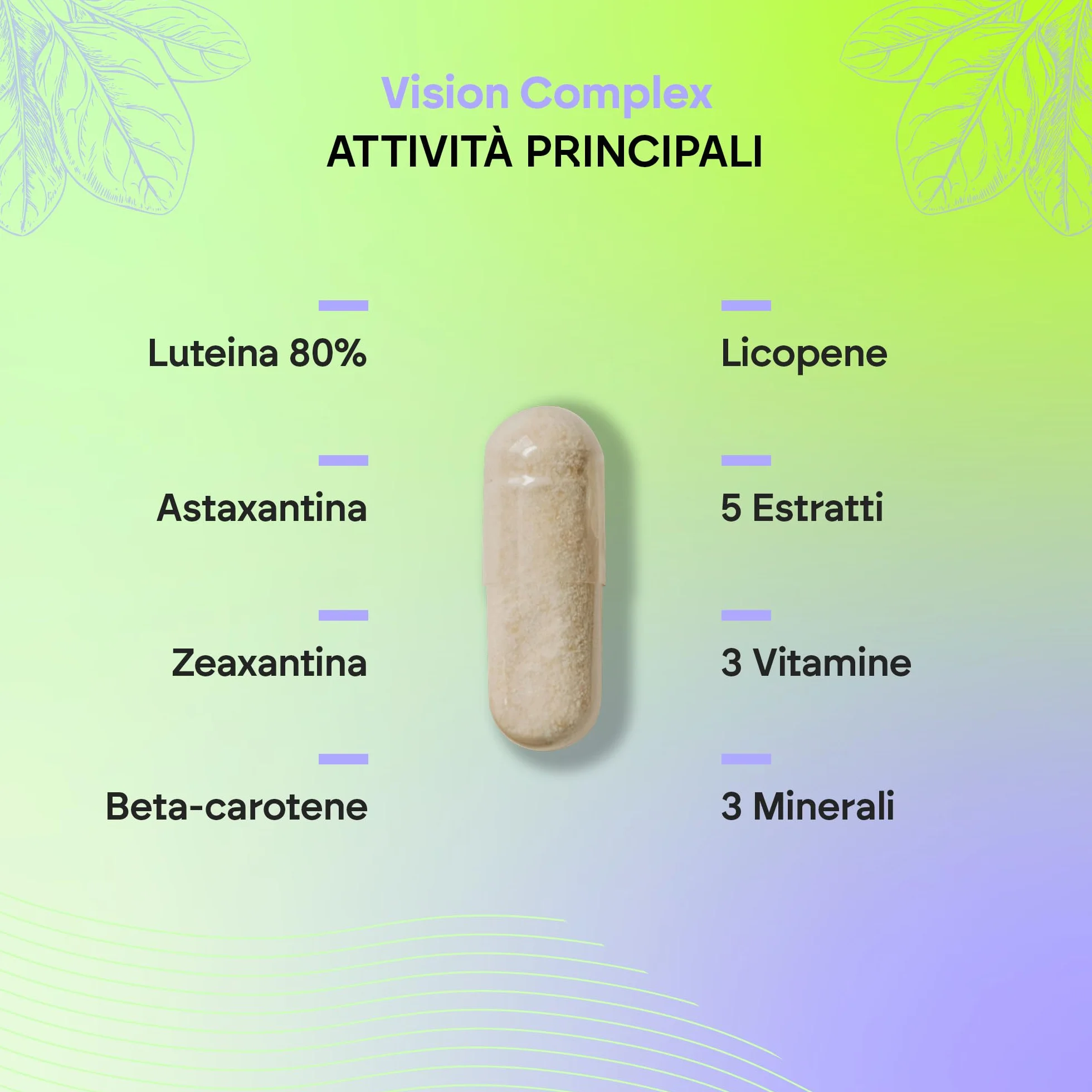 Nutralie Vision Complex Luteína + Zeaxantina + Astaxantina - 60 Capsule per gli Occhi