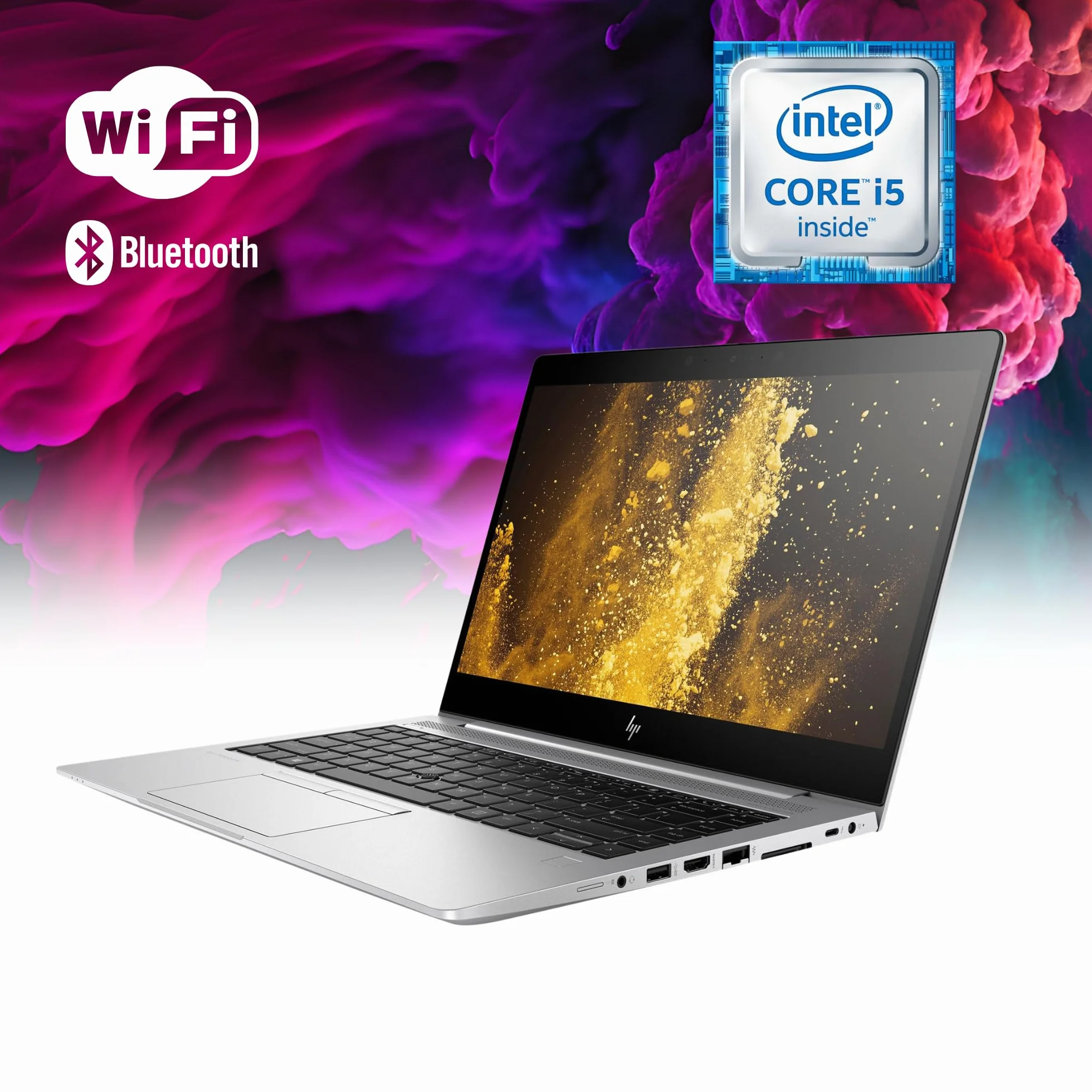 HP EliteBook 14" Laptop Intel i5-8265U 1.60GHz 512GB SSD 16GB RAM Windows 11 Ricondizionato