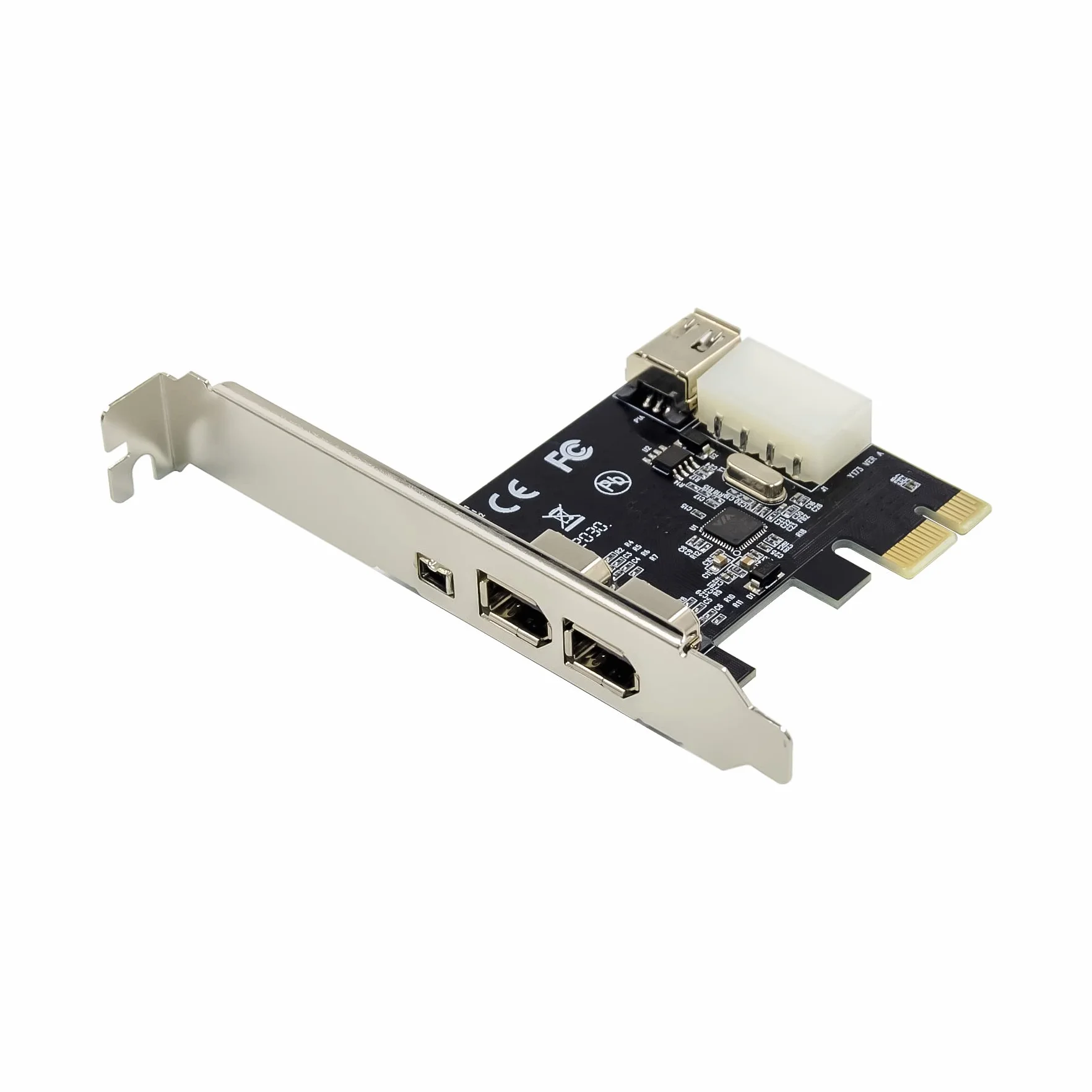 4 porte Firewire 4pin 9pin scheda di espansione PCI Express 1394B 1394A VIA VT6315 chipset adattatore PCI-E 1X a 1394 scheda audio