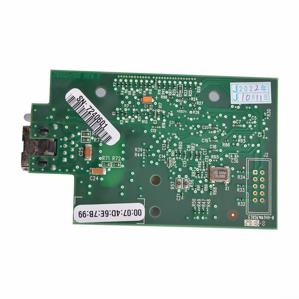 Scheda di rete per stampante di etichette Zebra ZM400 ZM600, modulo server di stampa Ethernet interno 79823 79501-011, adattatore LAN integrato di ricambio