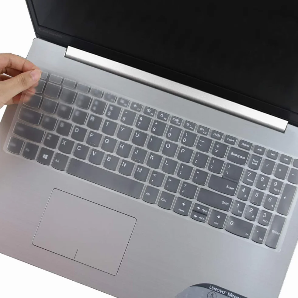 Custodia per tastiera 2020 Lenovo Ideapad 3 15 15,6 pollici FHD con tastierino numerico tastiera Skin Protector, 2020 Lenovo Ideapad 3 15 accessori, trasparente (layout US)