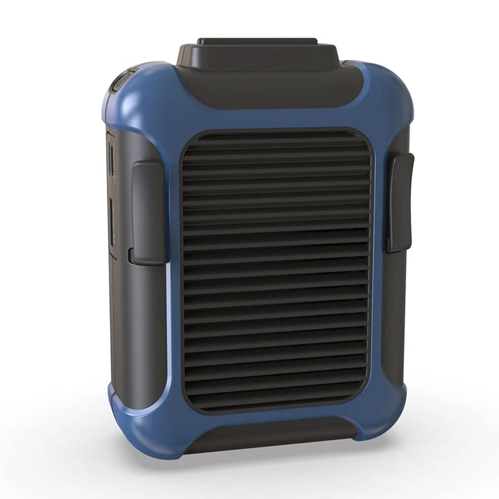 Ventilatore a Vita, Mini Ventilatore da Cintura Personale Clip in Vita Ventola di Raffreddamento Portatile e Ventilatore per Collana USB, 4000 mAh USB Ricaricabile, Ventilatore da