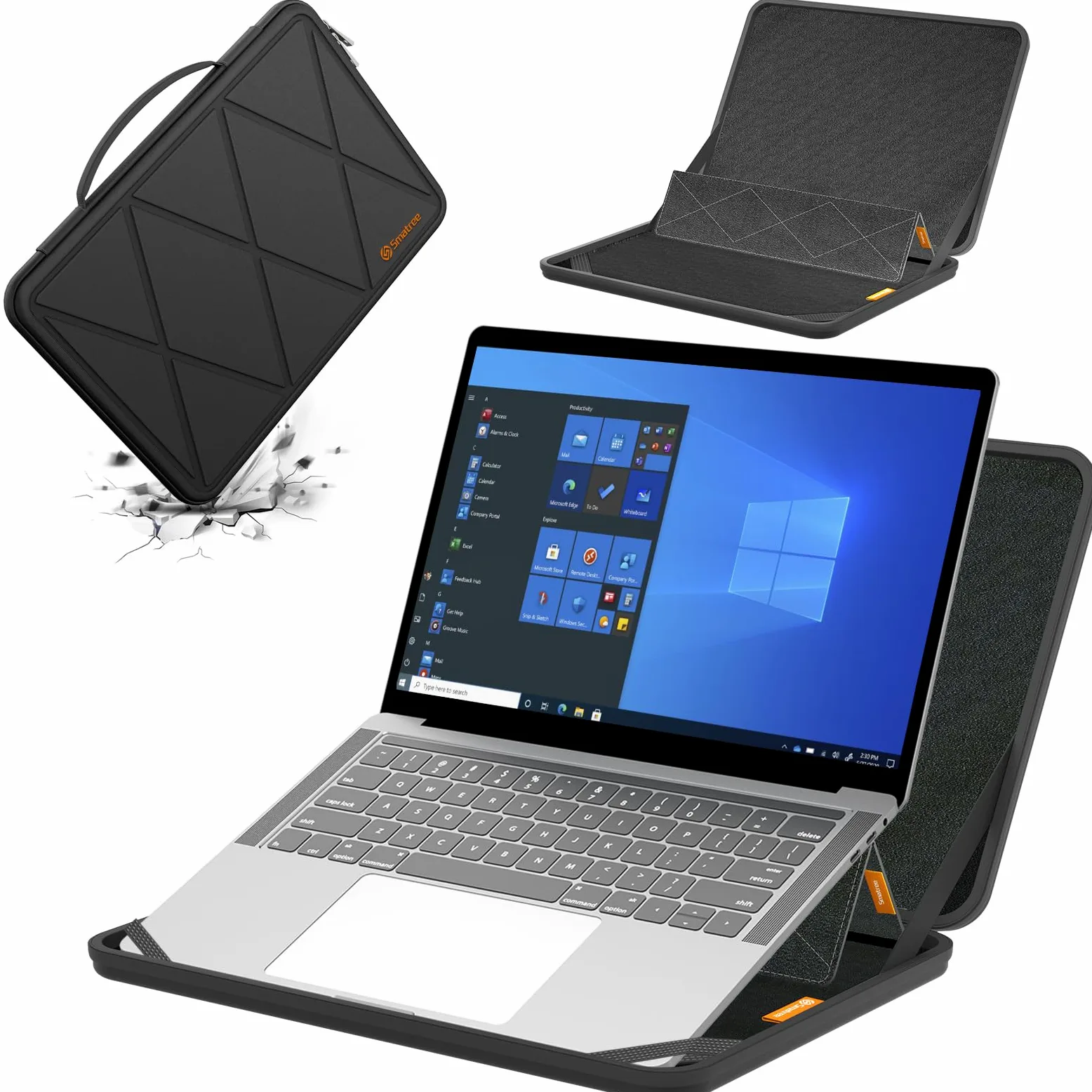 Smatree MS63 Custodia protettiva rigida in EVA con stand compatibile per 14 pollici HP Laptop 14-dq0040nr/14t-dq300/14t-dq500/14-fq2097nr, Stream N4120, HP 240 G8 Laptop