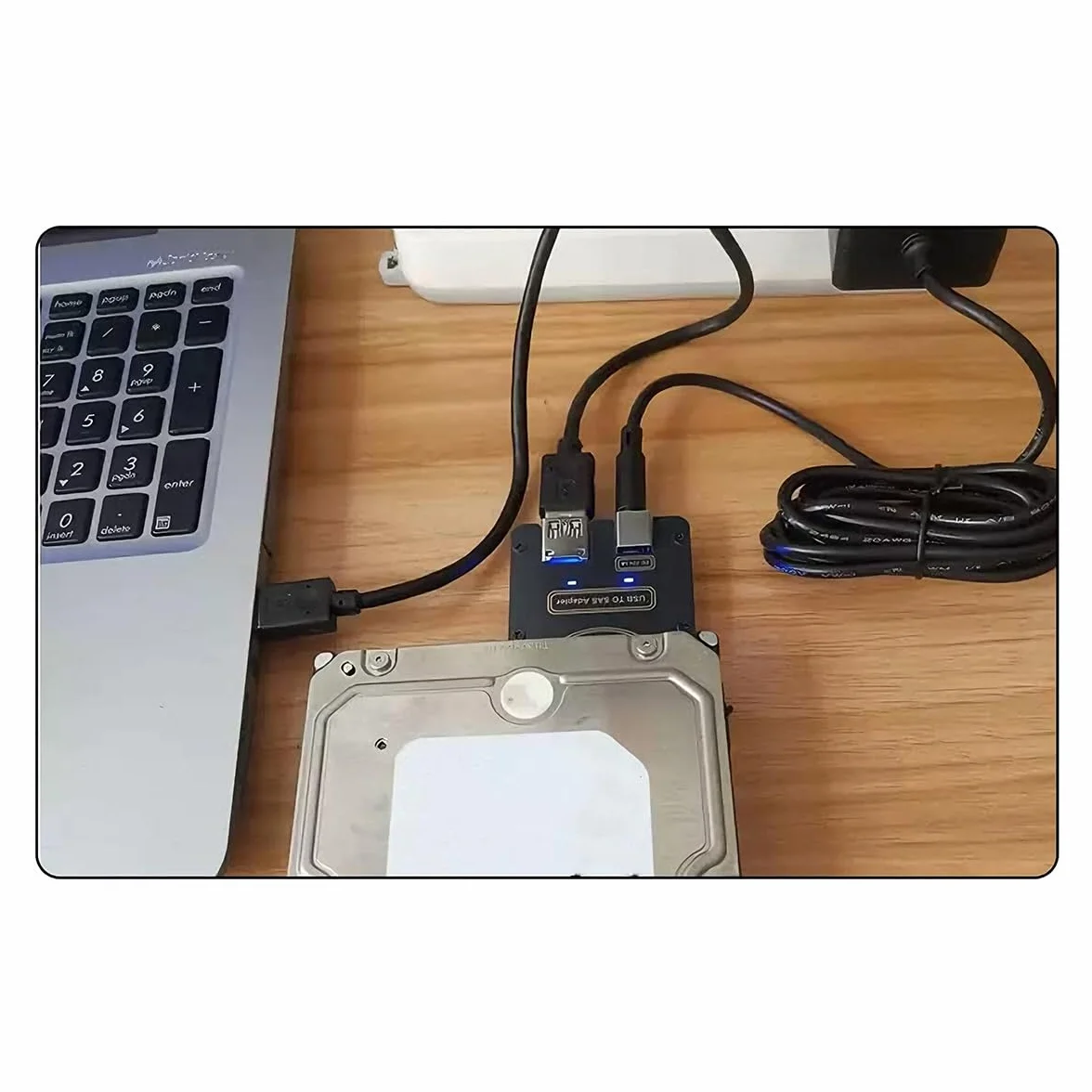 Adattatore per disco rigido SAS 29 pin SFF-8482 a USB 3.0 per Win7/10/11 e Linux