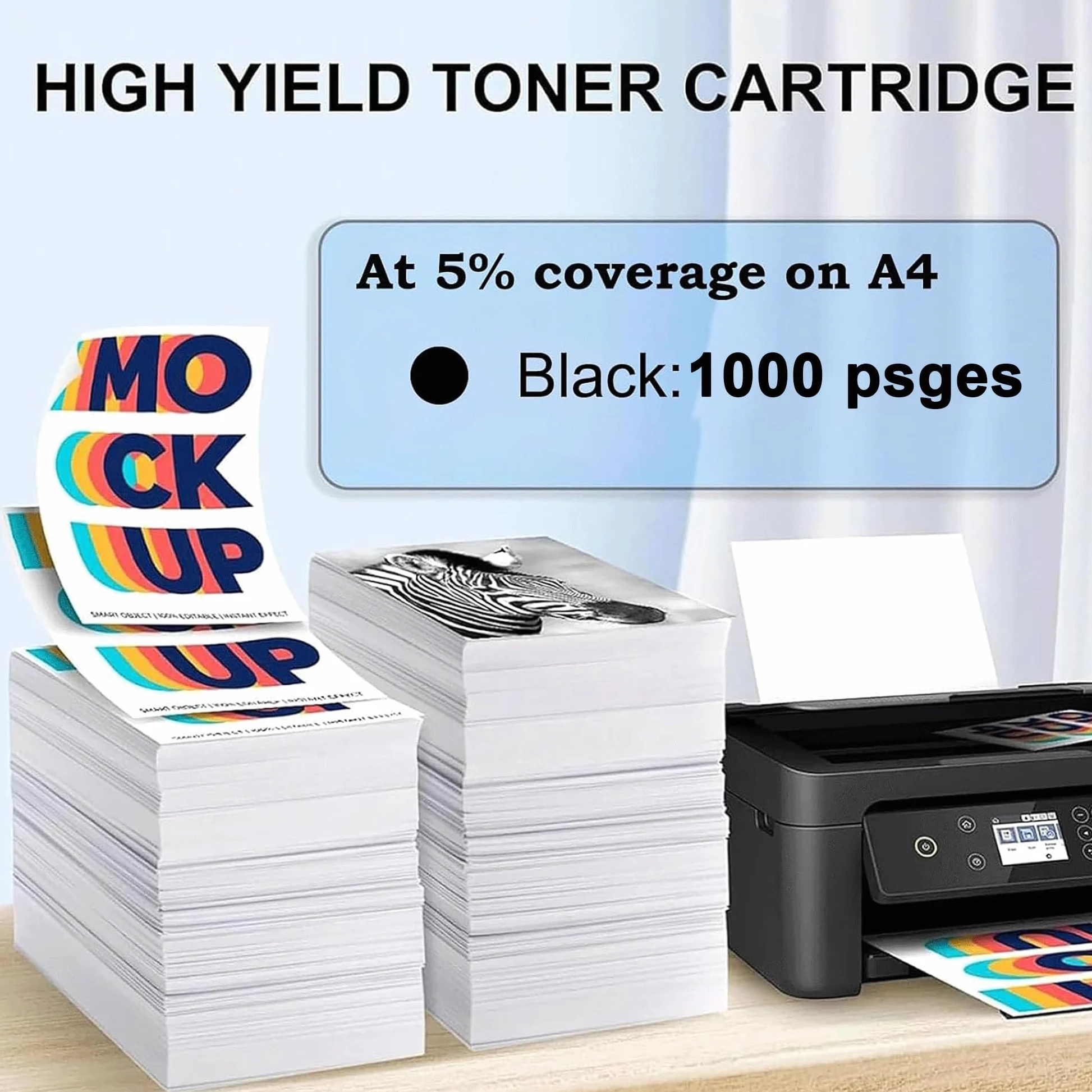 Set di Cartucce Toner ad alta Capacità M28-M31, toner di ricambio compatibile con le stampanti multifunzione per HP Laserjet Pro M15w/15a/MFP M28w/M28a/M31w,Black-2pcs