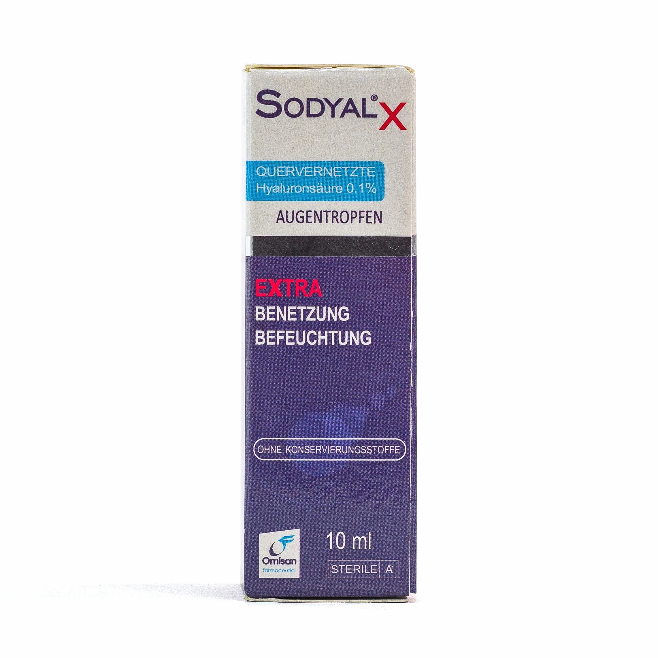 Sodyal X Extra lubrificante ed idratante Gocce oculari con Acido ialuronico cross-linkato 10 ml