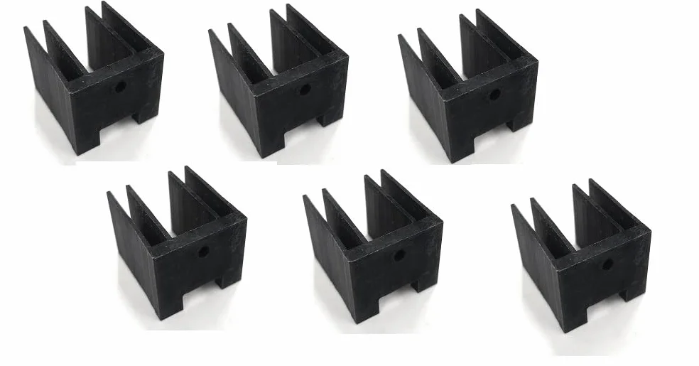 Pezzi sei dissipatore alluminio neri SOT-23 TO-220