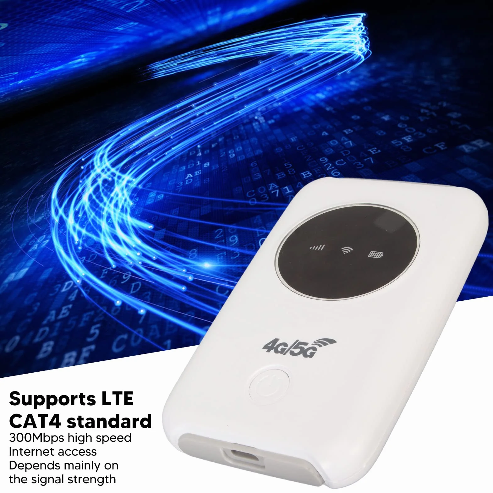 Hotspot Mobile 4G LTE 300Mbps WiFi Modem USB Sbloccato 5G ad Alta Velocità Router Portatile Senza Fili per Viaggi