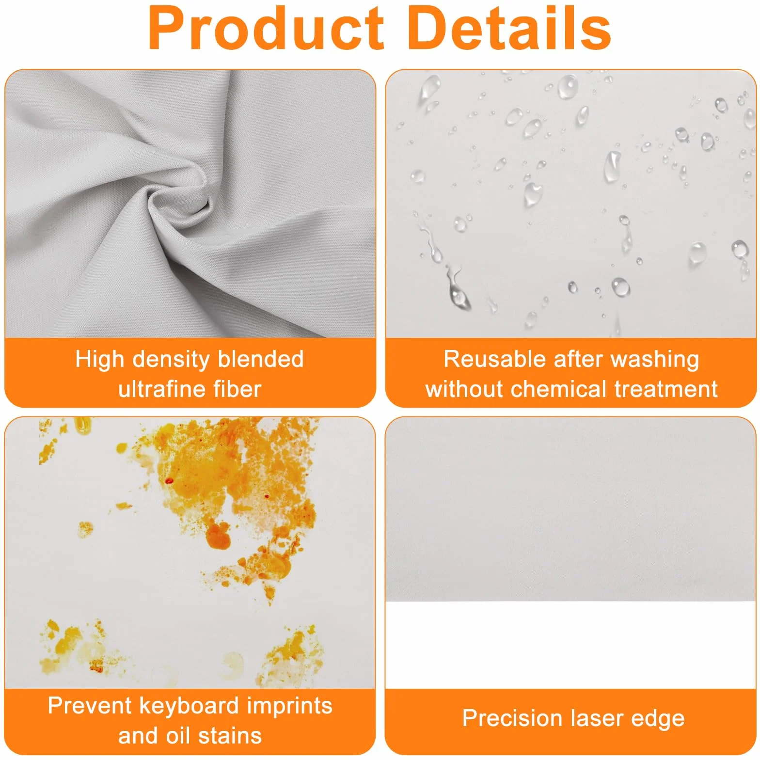 Screen Protezione Imprint Tastiera Fodera, Protezione Tastiera in Microfibra per Tastiere Copri Tastiere Panno di Pulizia Compatibile con MacBook Pro 13"/14"/MacBook Air Panno Protettivo