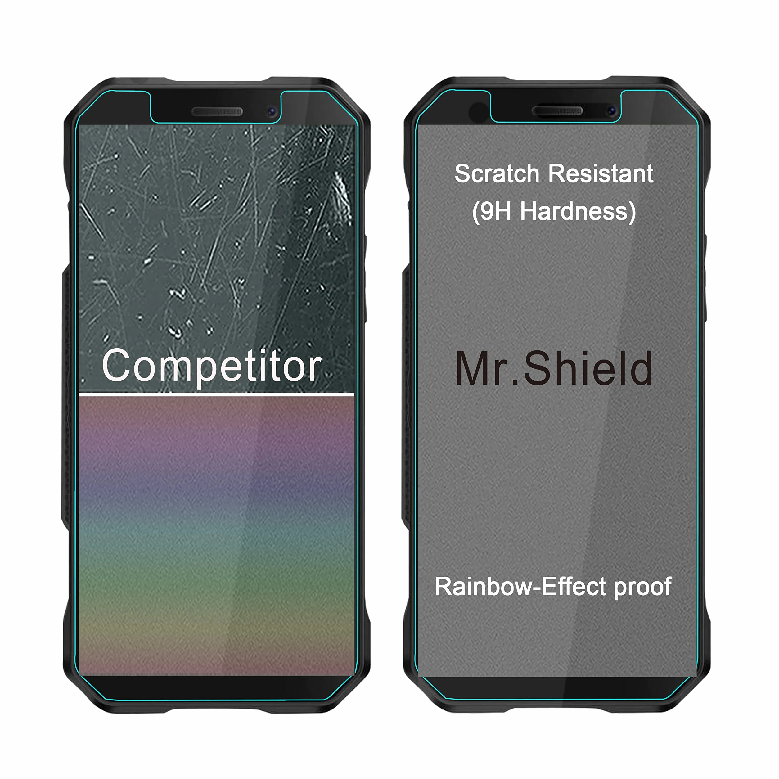 Mr.Shield Pellicola Protettiva per DOOGEE S51 Vetro Temperato [9H Durezza] [3 Pezzi] Protezione Schermo Senza Bolle