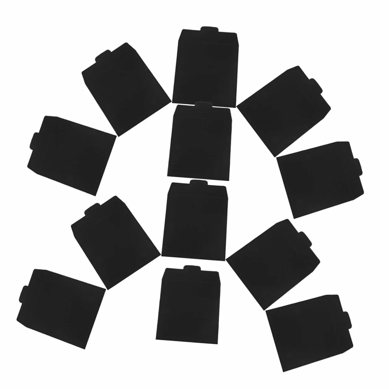 Cabilock Custodia per CD in Cartone Nero 12 Pezzi, Porta CD e Dvd Resistente Design Compatto, Organizer Multifunzionale per Biglietti di Nozze e Documenti, Protezione Sicura e Trasporto