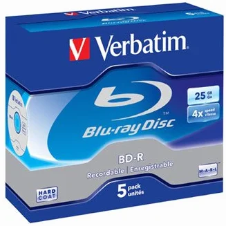 Verbatim BD-R 25GB lato singolo, strato singolo