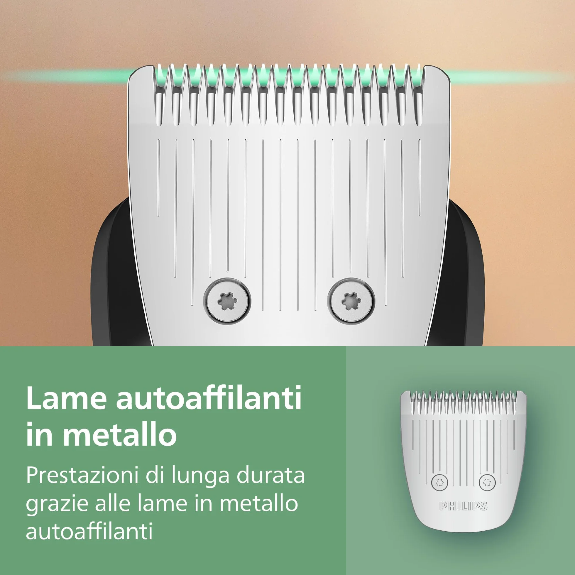 Philips Serie 5000 Multigroom 12w1 Rifinitore Barba Capelli Corpo Lame Metalliche 20 Impostazioni Lunghezza MG5952/30