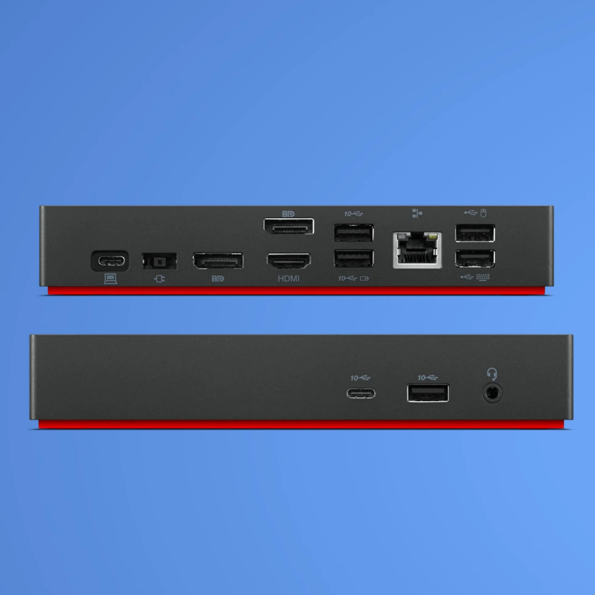 Lenovo ThinkPad Universal USB-C Dock - Docking Station con Ricarica Dinamica fino a 100W, 11+ Porte, Compatibilità Universale USB-C, Compatibile con Notebook Windows / macOS / Linux - Nero