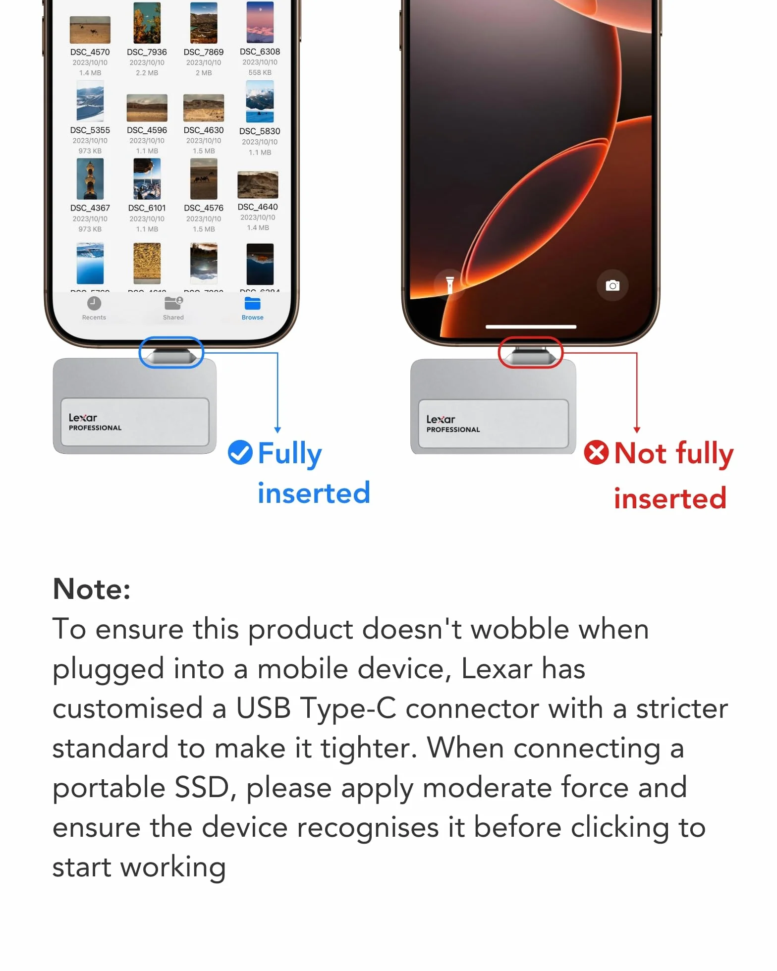 Lexar Professional Go Portable SSD (Go with Hub, 2TB)