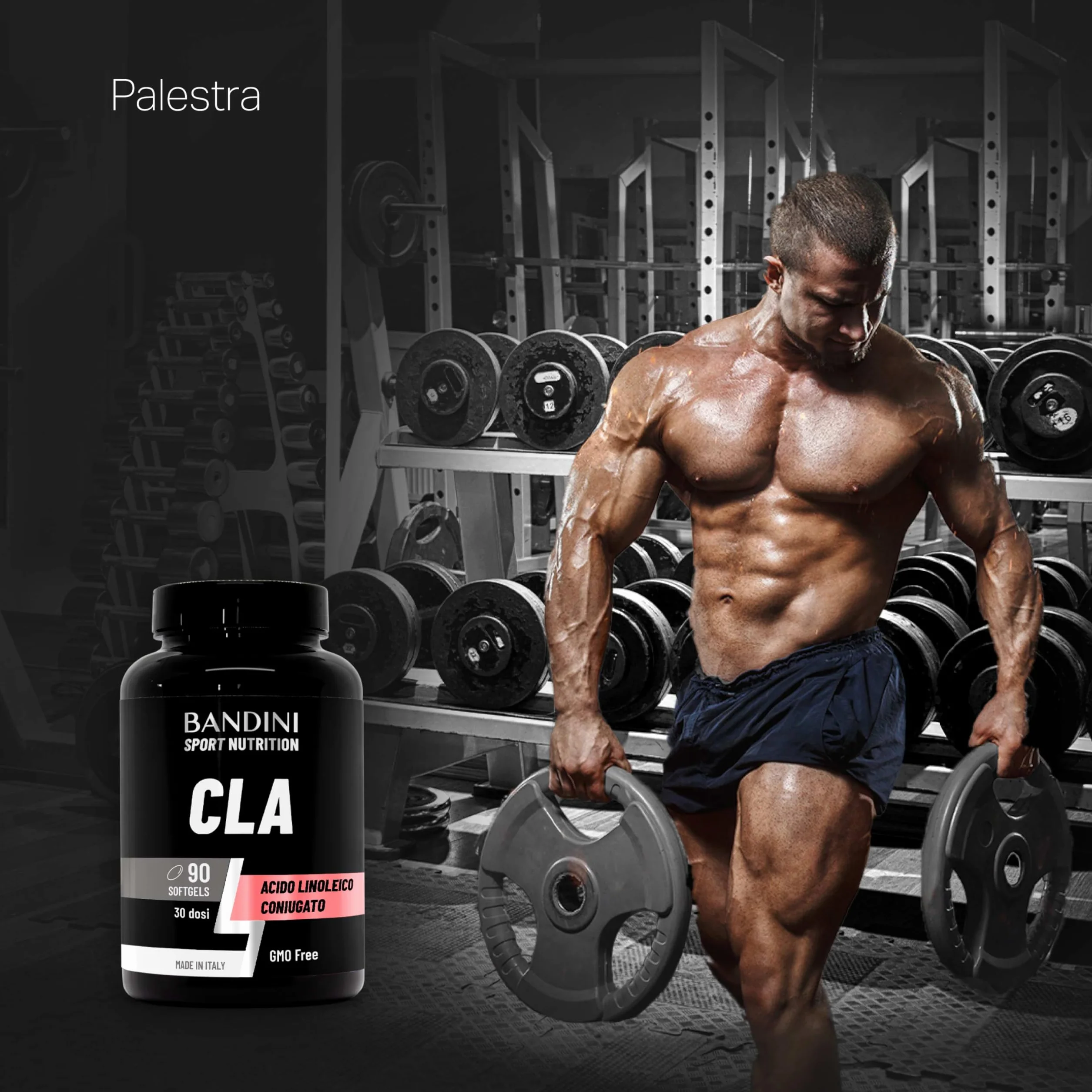 Bandini CLA 3.200mg Integratore Acido Linoleico Coniugato Olio di Cartamo Puro Omega 6 90 Capsule Molli