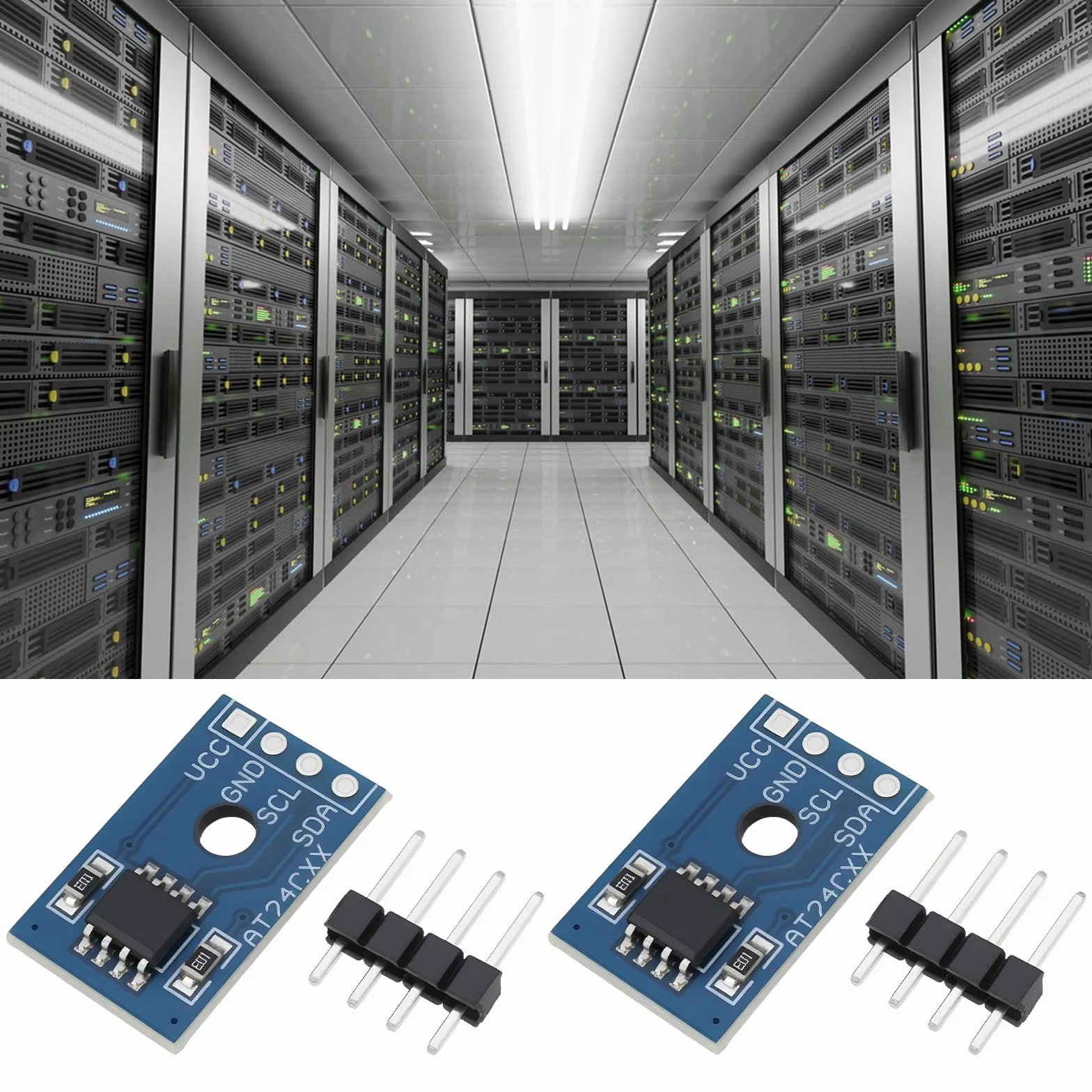 Create idea 6 x AT24C256 SMD Modulo di Memoria I2C Interfaccia Seriale EEPROM 2.7-5.5V 5mA Adatto per Data Storage Module