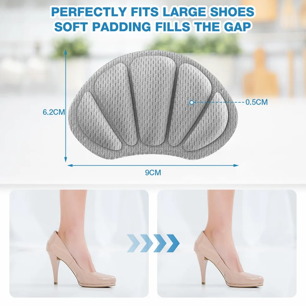 LOPHE Cuscini per Tallone, 6 Paia, Soletta Autoadesiva per Scarpe, Impediscono Sfregare e Scivolare