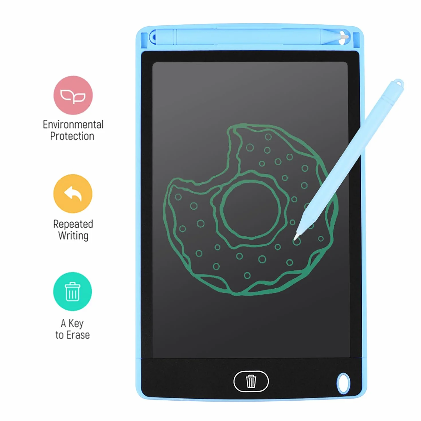 Tavoletta da disegno elettronica LCD 8.5 pollici con penna stilo riutilizzabile