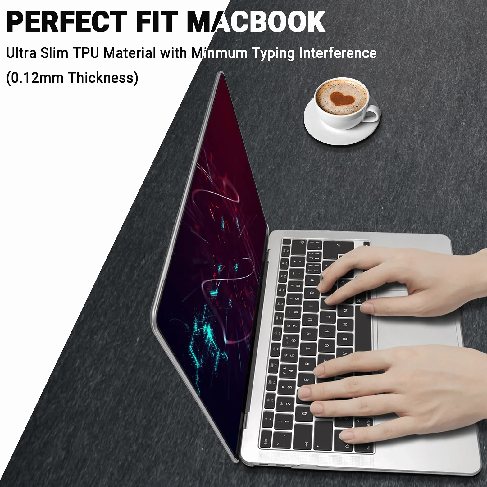 ZYB Ultrasottile TPU Copritastiera per MacBook,Cover Copri tastiera con 2022 2023 2024 MacBook Air M3 M2 13.6 15.3,2021-2024 Copri tastiera MacBook Pro 14/16 M4 M3 M2 M1,Italia Layout Mac Accessori