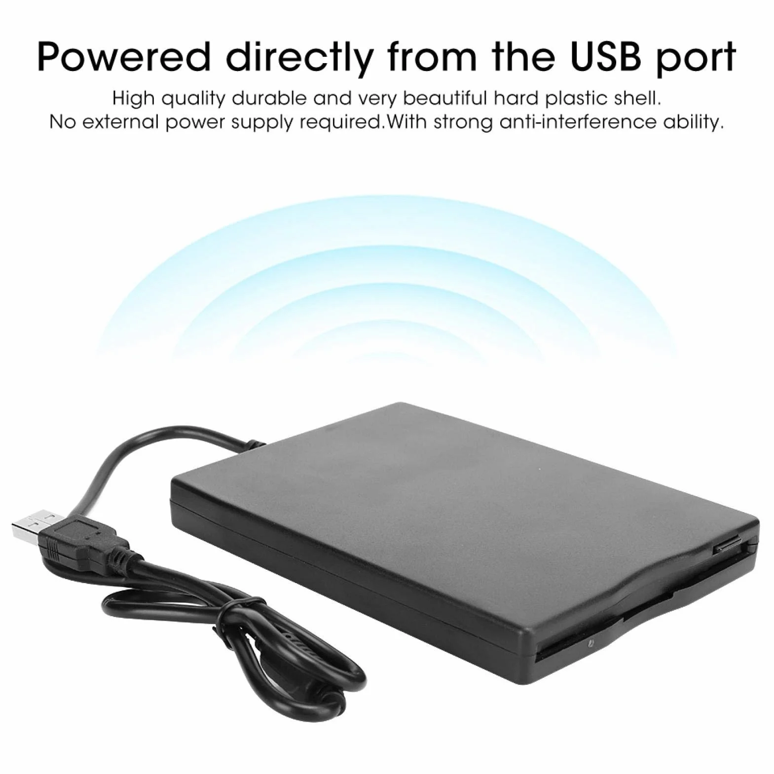 Lettore Floppy Esterno USB FDD 3,5 Pollice, Lettore di Schede Portatile Floppy Disk Esterno Ultrasottile, Unità Floppy Esterno Plug and Play per Windows 10/7/Vista/Windows 8/Xp/Me/2000/Se/98