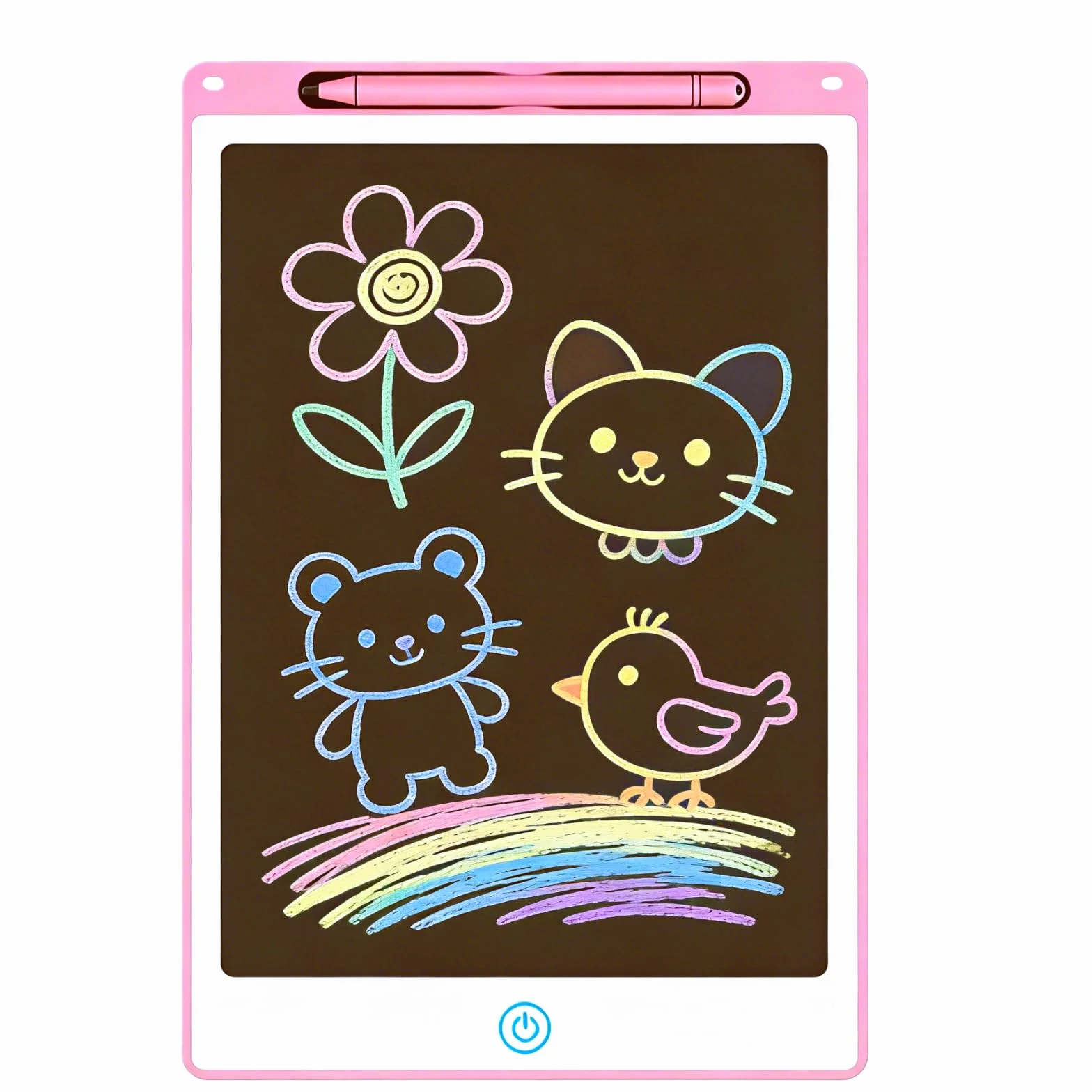 Tavoletta Grafica LCD 8.5" Rosa z Penna – Lavagna Elettronica Portatile per Bambini Impermeabile Antiurto