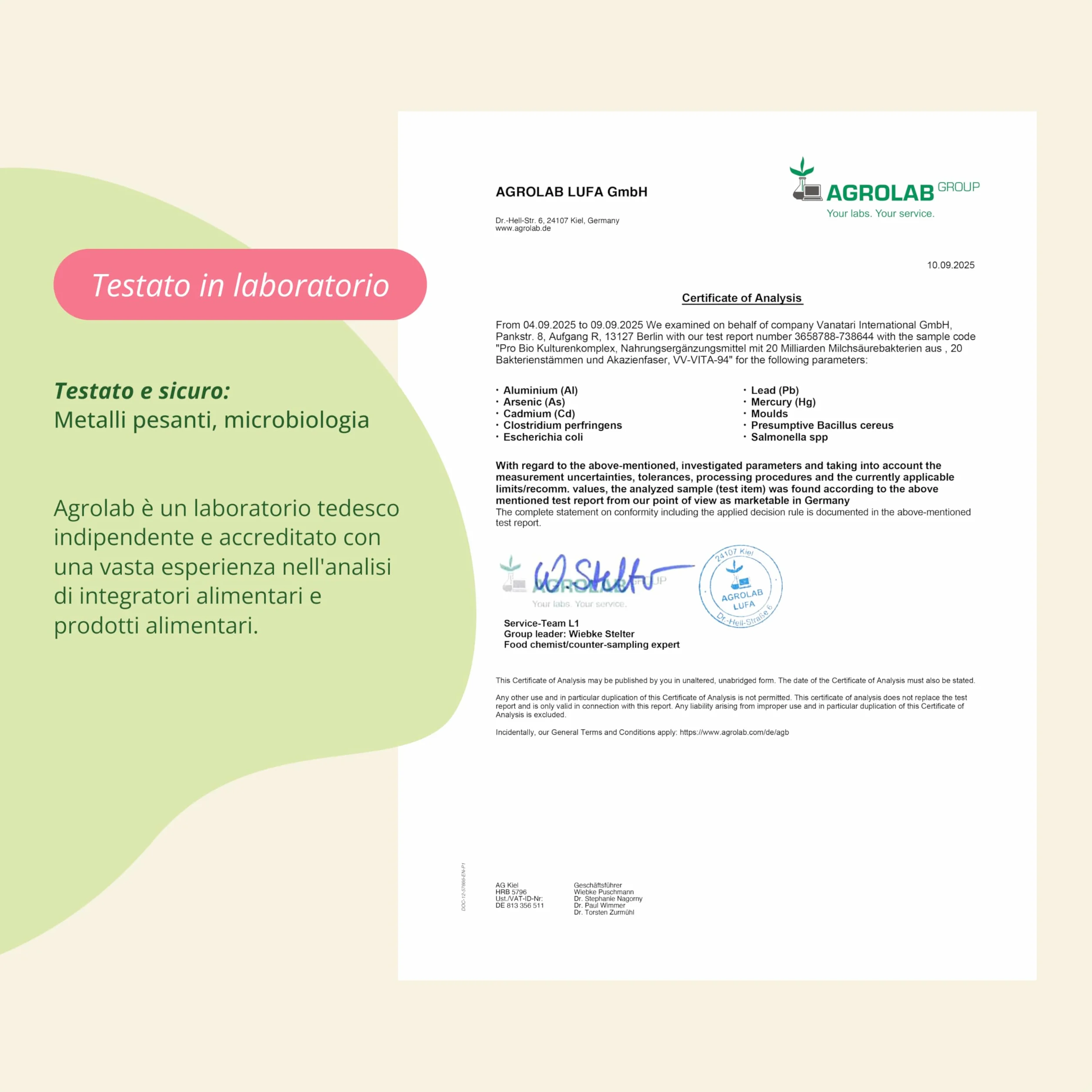 Vegavero Fermenti Lattici Probiotici BIO 60 capsule Gastroresistenti per Flora Intestinale