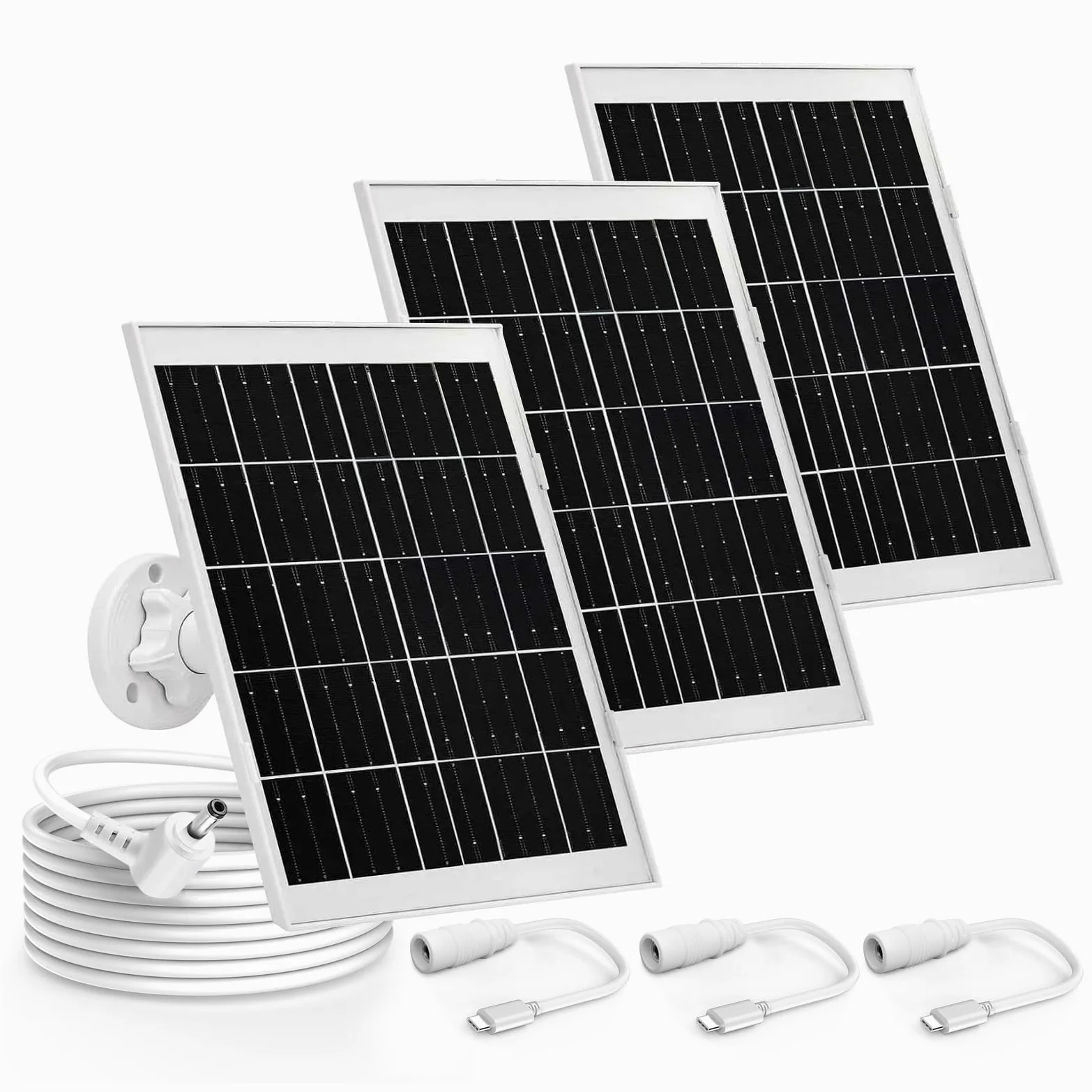Confezione da 3 compatibili con pannello solare ad anello (2a generazione), caricatore per pannello solare ad anello da 7 W, telecamera per esterni (Stick Up Cam), Stick Up Cam Pro, Spotlight Cam Plus