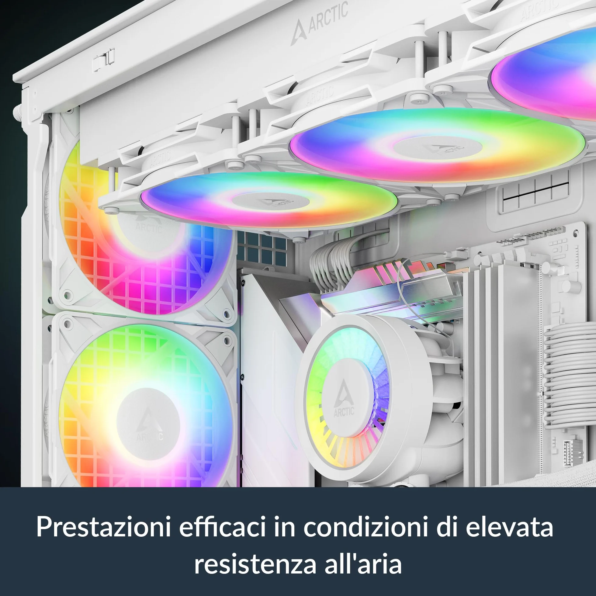 ARCTIC P14 Pro A-RGB White 3 Pezzi