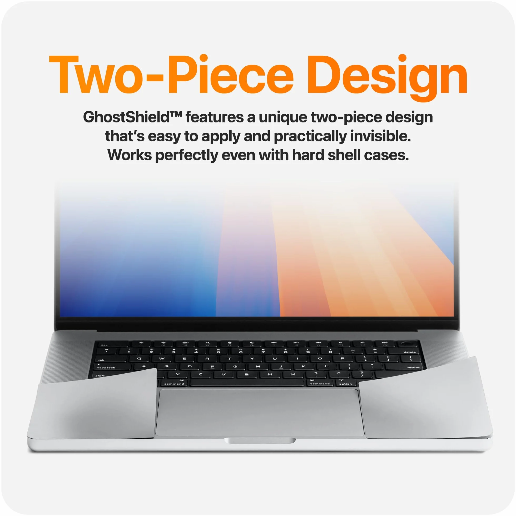 UPPERCASE GhostShield - Custodia protettiva per poggiapolsi di alta qualità, protezione da graffi e usura, compatibile con MacBook Pro 16" 2024 2023 2021 M4/M3/M2/M1 Pro/Max
