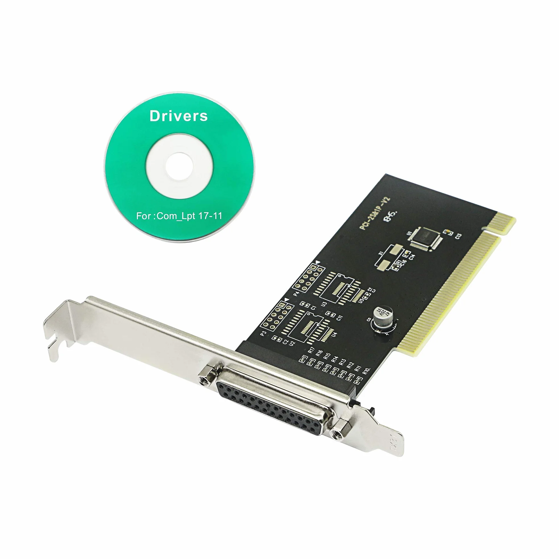 CERRXIAN Scheda PCI Parallela a 1 Porta - Adattatore DB25 LPT per Porta Stampante