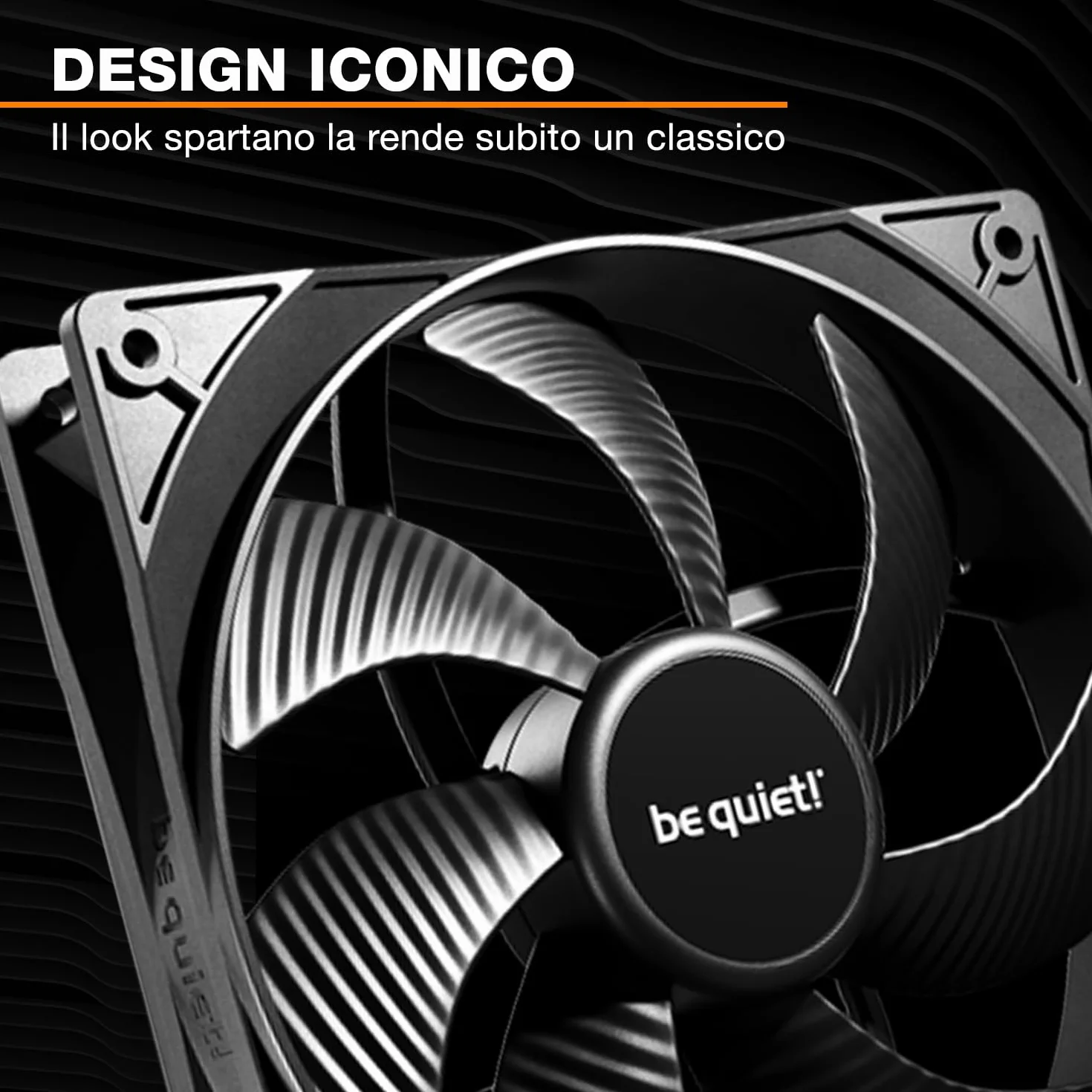 be quiet! Pure Wings 3 ventola PWM da 140 mm, 3 ventole incluse, alta velocità massima, bassa velocità minima, telaio della ventola ottimizzato, alta pressione dell'aria, funzionamento molto