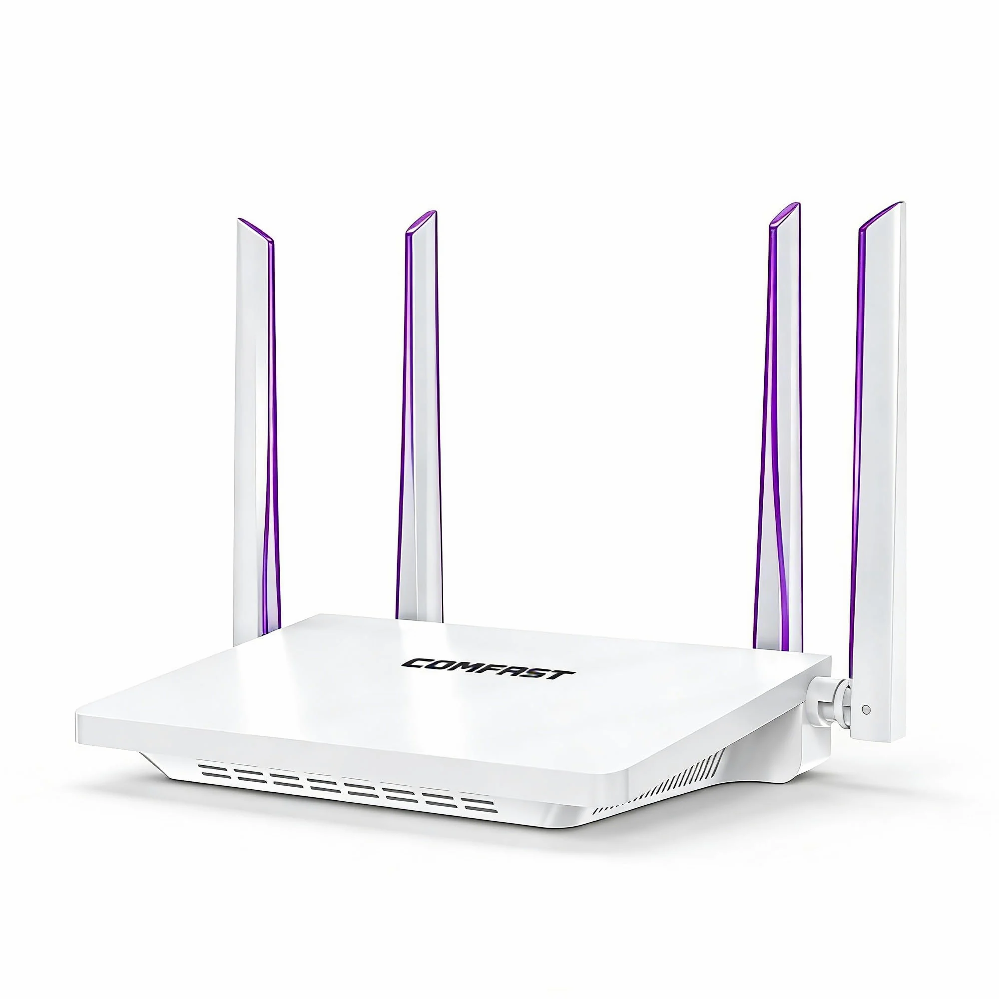 COMFAST Router WiFi 6 AX3000 Dual Band con 4 Antenne, 4 Porte Gigabit Ethernet, Supporto Mesh, MU-MIMO/OFDMA, Sicurezza WPA3, Risparmio Energetico TWT, IPv6, Spina UE per Casa con Indicatore Segnale