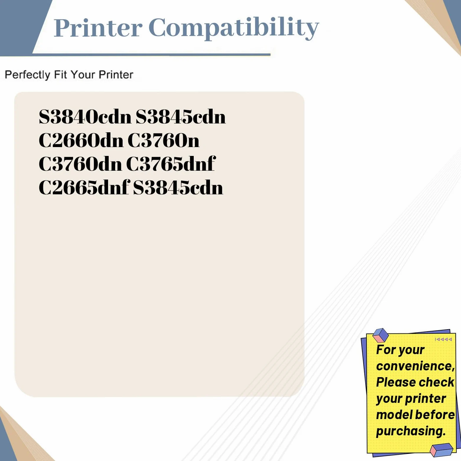 Unità tamburo di ricambio compatibile per stampante Dell TWR5P 331-8434, ad alta resa, compatibile con stampanti C2660dn, C2665dnf, C3760n, C3760dn, C3765dnf, S3840cdn, S3845cdn, confezione da