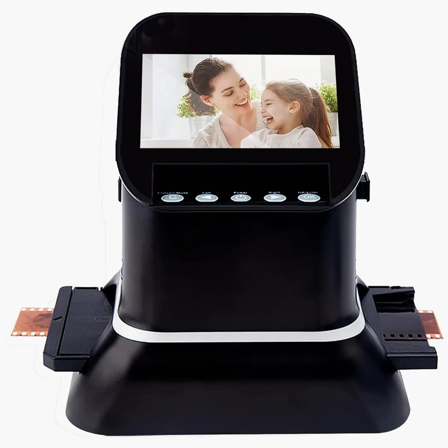 Scanner portatile per film, convertitore digitale ad alta risoluzione con schermo LCD, converte negativi e diapositive in JPEG
