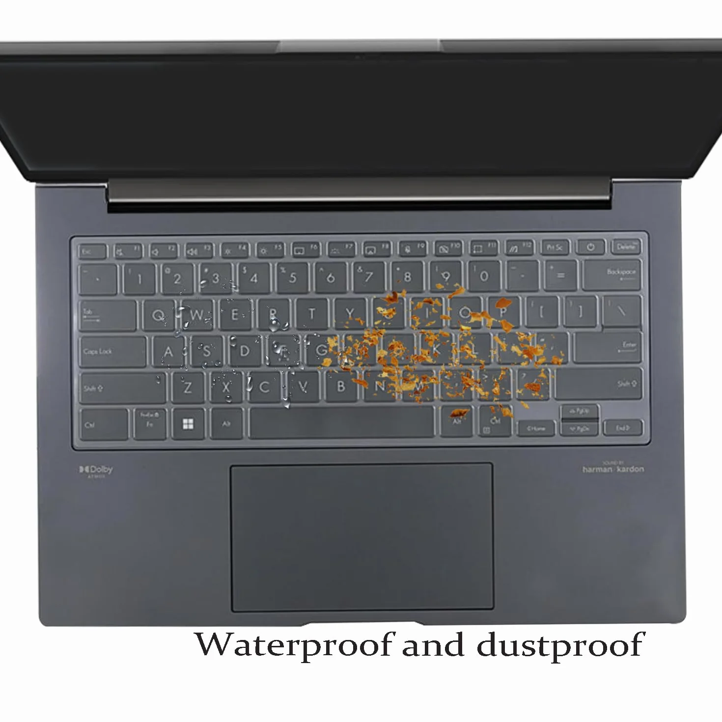 Copertura ultra sottile per tastiera ASUS ZenBook Flip 14 UP3404, ZenBook 14X UX3404, ZenBook Pro UX6404 14 pollici Laptop, layout USA TPU Protector Skin