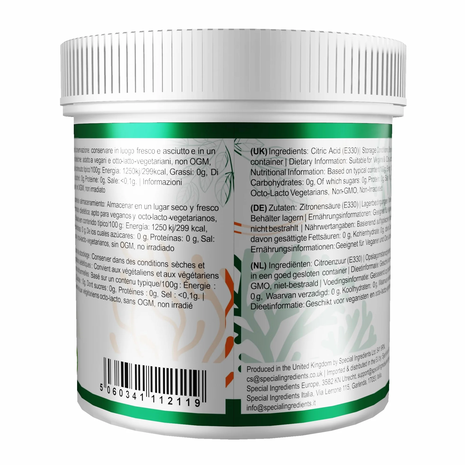 Kwas cytrynowy Special Ingredients 500 g