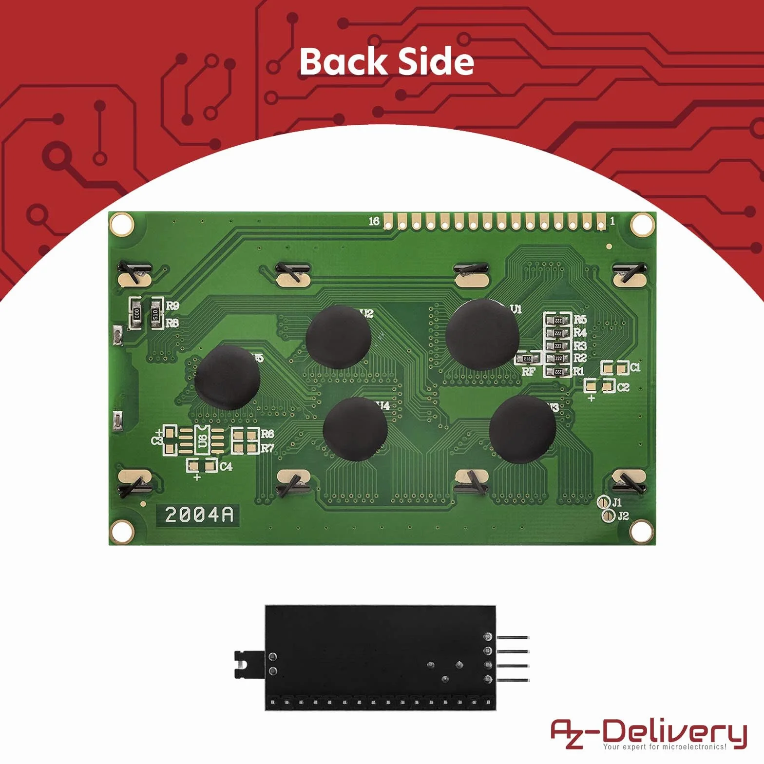 AZDelivery HD44780 2004 LCD Bundle Display Verde 4x20 Caratteri Neri con Interfaccia I2C compatibile con Arduino e Raspberry Pi incluso un E-Book!