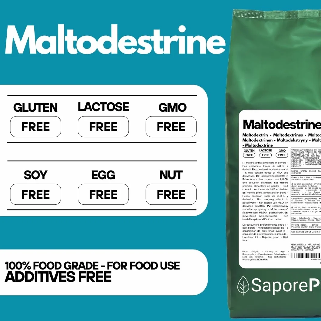 SaporePuro Maltodestrine Pure in Polvere 1500 gr